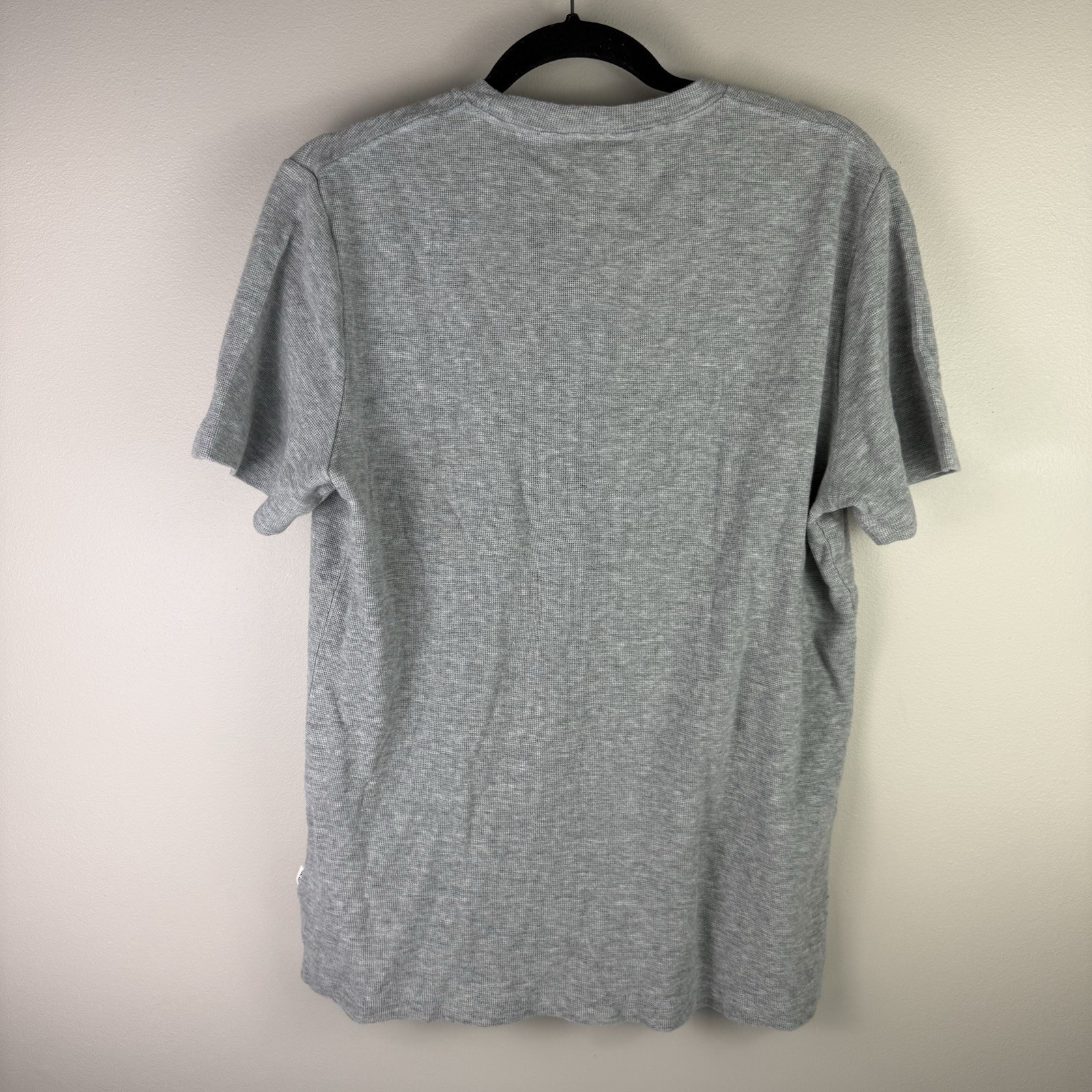 NN07 Men’s Clive T Shirt Medium Gray Waffle Knit Minimalist Scandinavian Tee