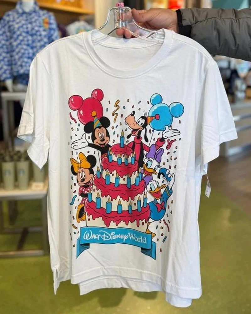 Mickey and Friends Birthday Cake T-shirt S-4XL BESTSELLER