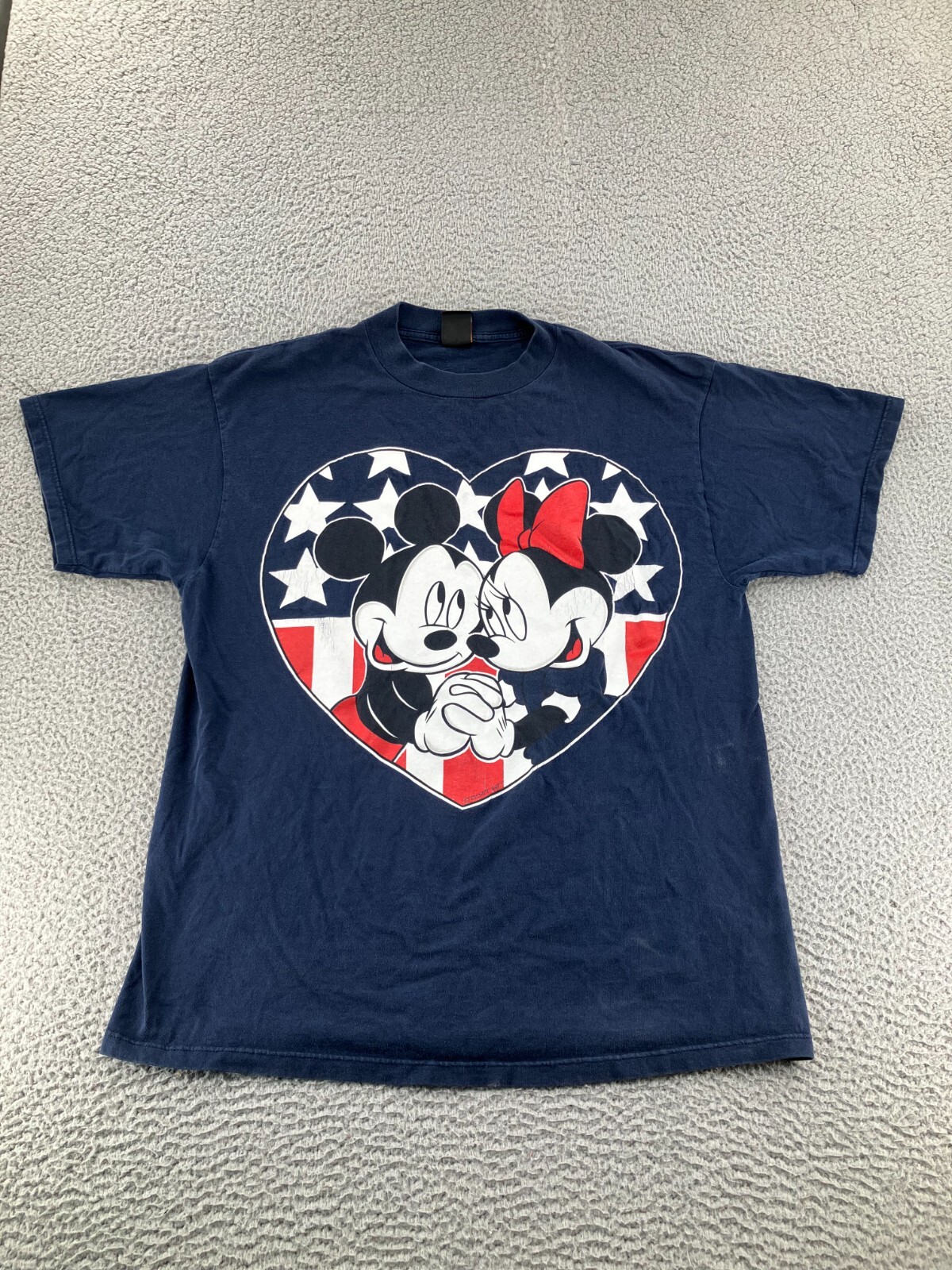Disney Shirt Mens Large Blue Mickey Unlimited Jerry Leigh Minnie Mickey Love Tee