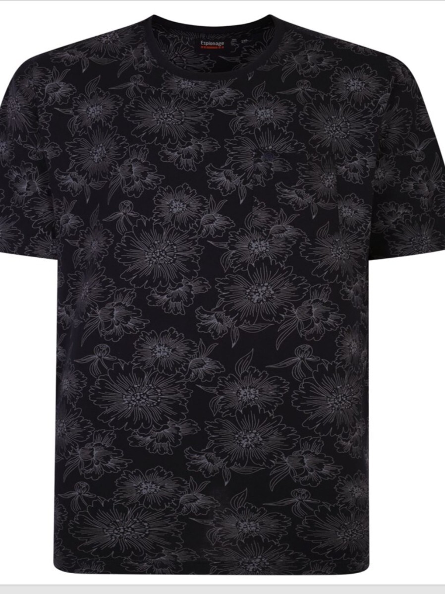 ESPIONAGE T373 ALL OVER PRINTWORK TEE SHIRT 2XL3XL4XL5XL6XL7XL8XL