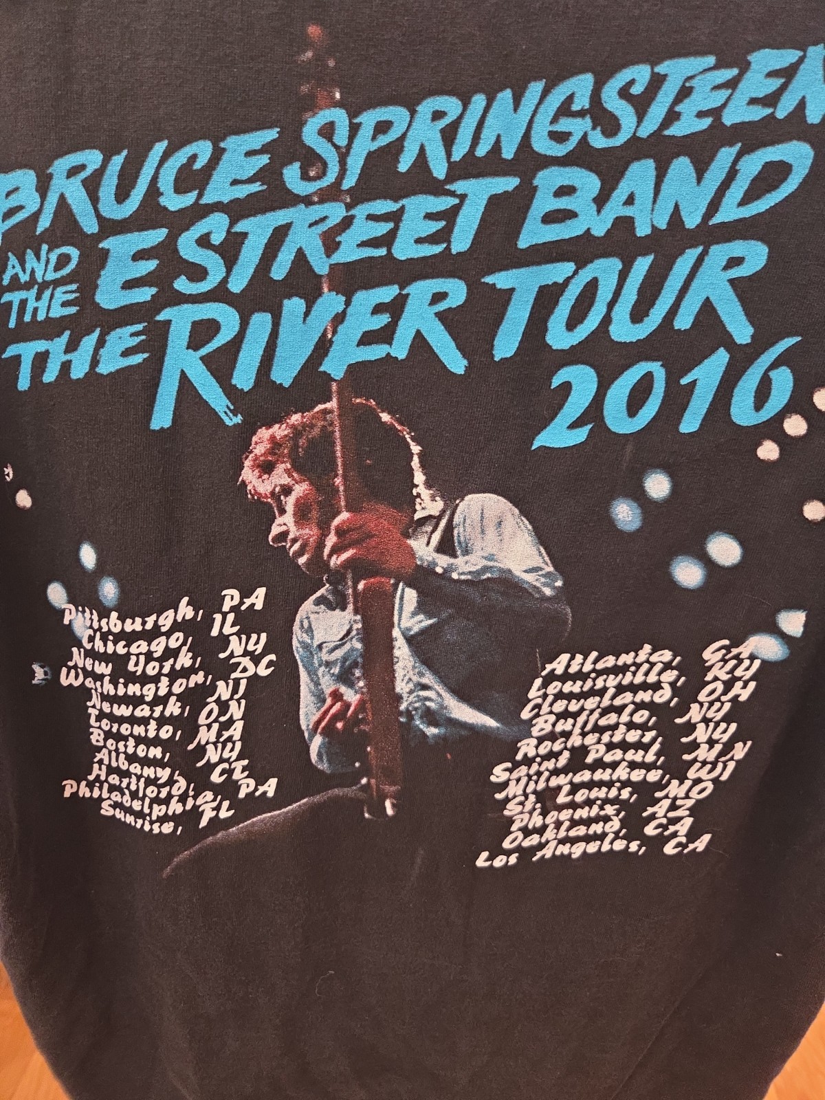 Bruce Springsteen E Street Band 2016 The River Tour Concert T-Shirt Mens Large L