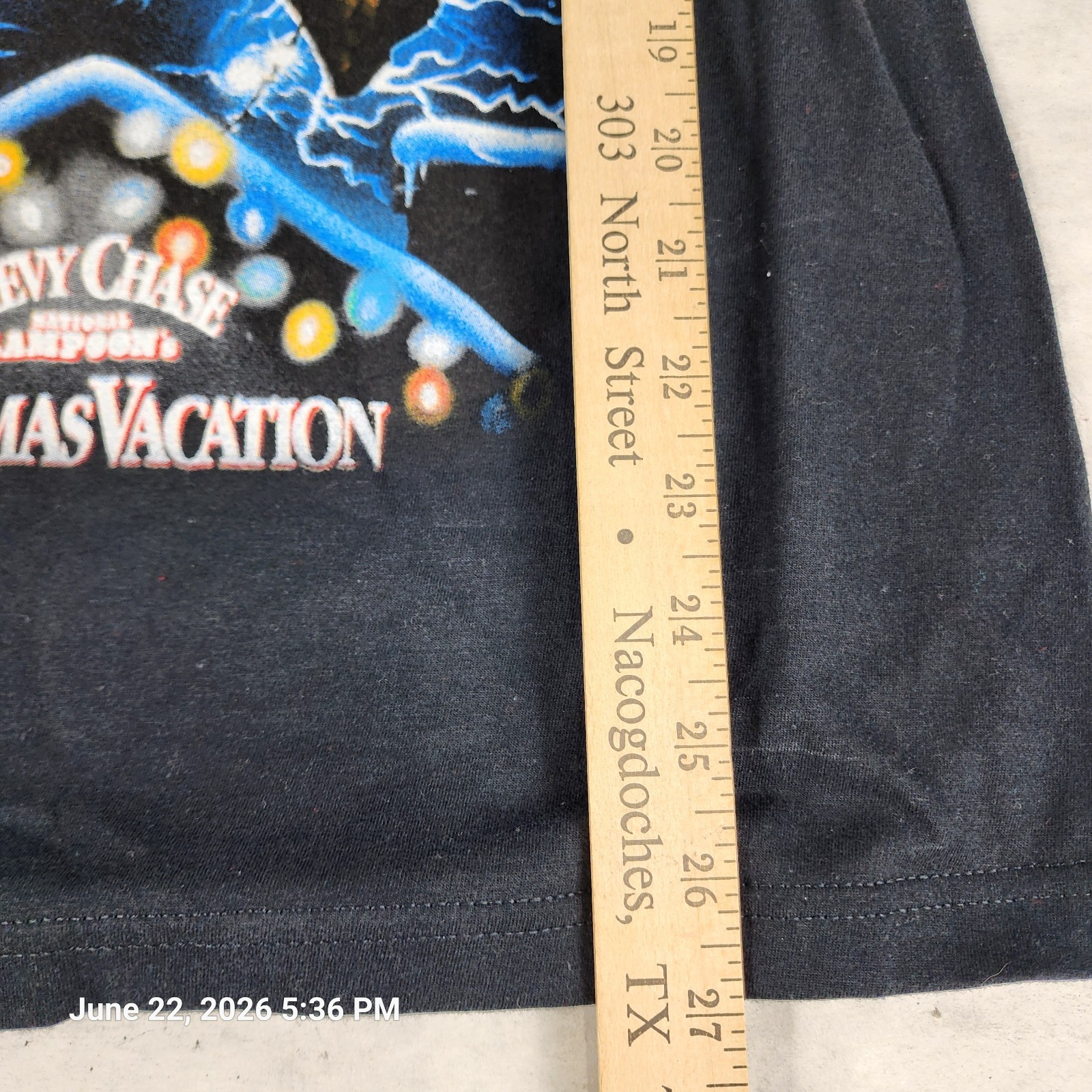 National Lampoon Christmas Vacation Graphic T-Shirt Black Men’s Small Hybrid New