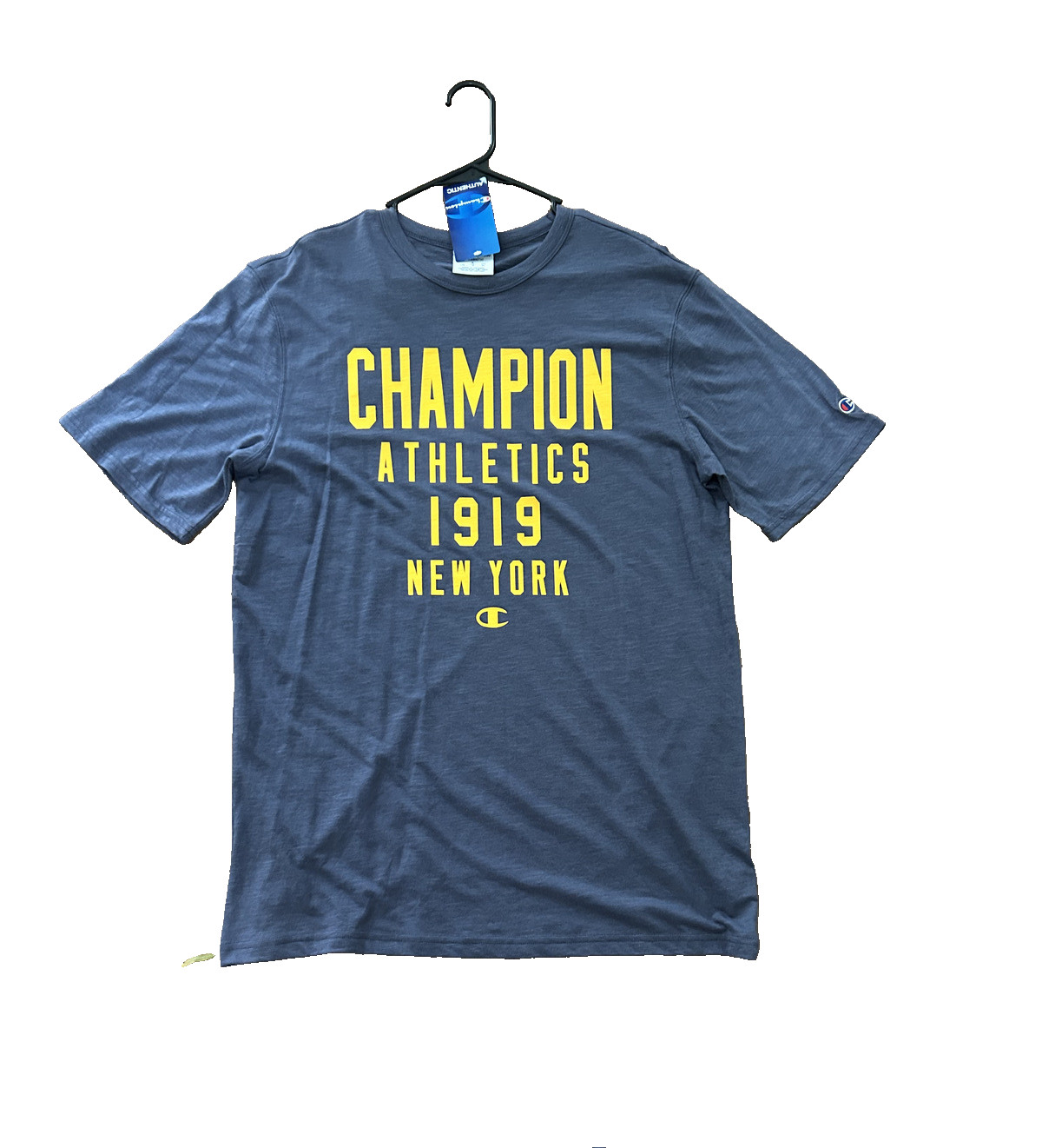 Mens Champion Anchor Slate Heritage Slub Active T-Shirt Color Blue Size X-Large