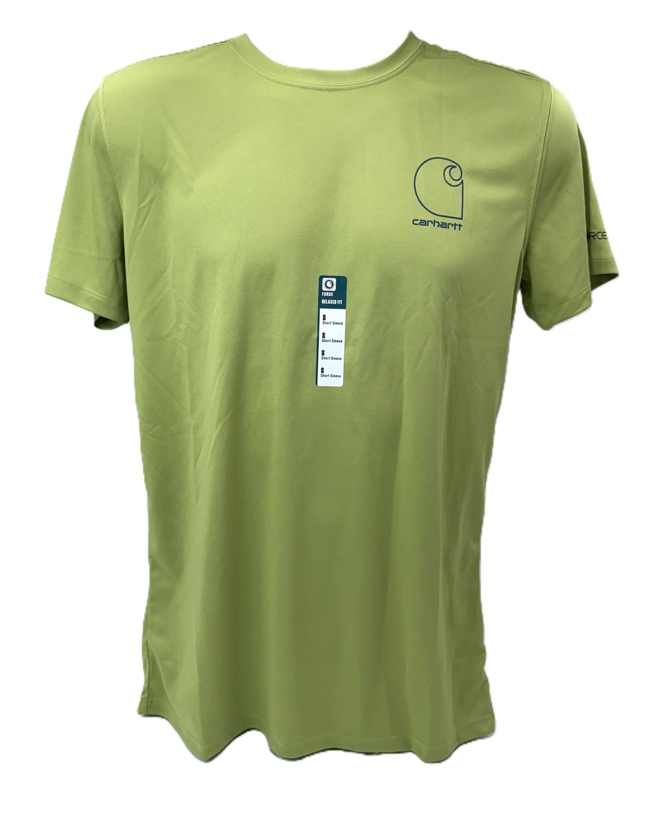 $33 Carhartt Men’s Force Sun Defender SS TShirt -Algea Green-Small-New With Tags