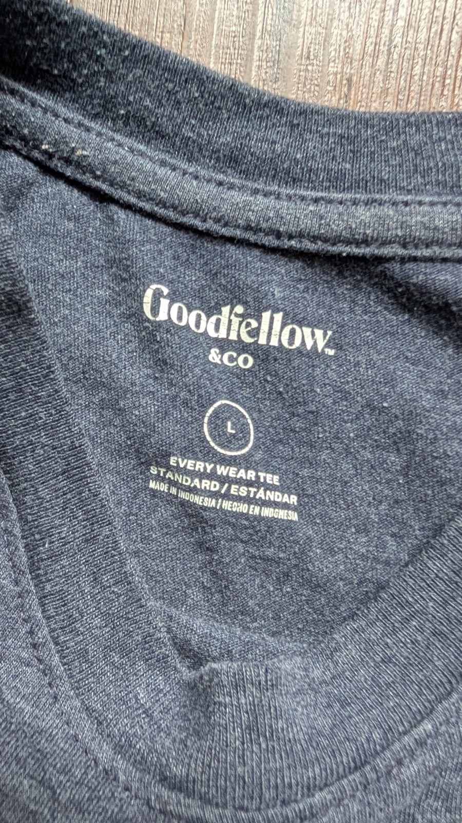 Goodfellow & Co Every Wear Tee Men’s Gray Solid Crew Neck Short Sleeve T-Shirt L