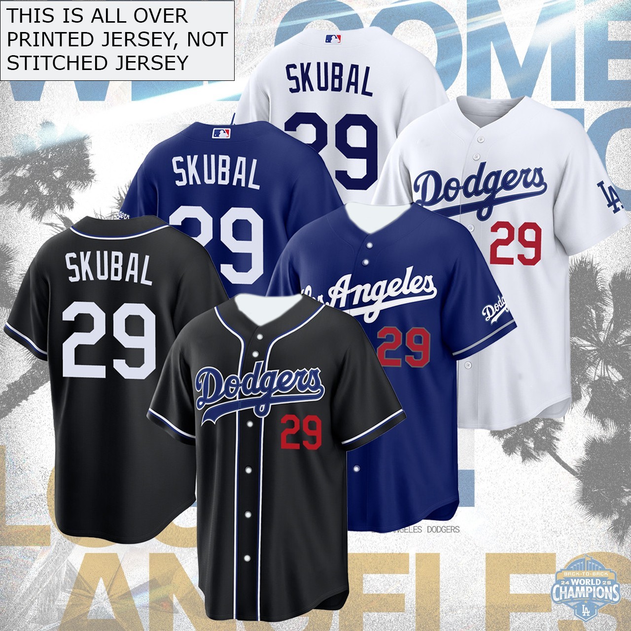 HOT! Welcome Tarik Skubal #29 Los Angeles Players Name & Number Gift For Fans