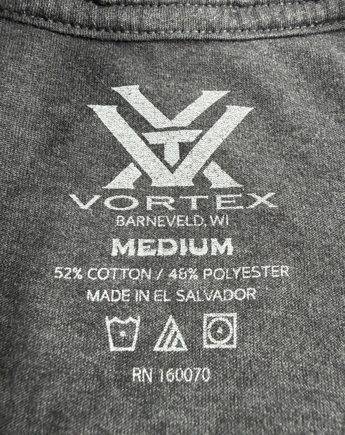 Vortex Optics Shirt Gray Graphic Print Stretch Mountain Outdoor Hunting Mens M