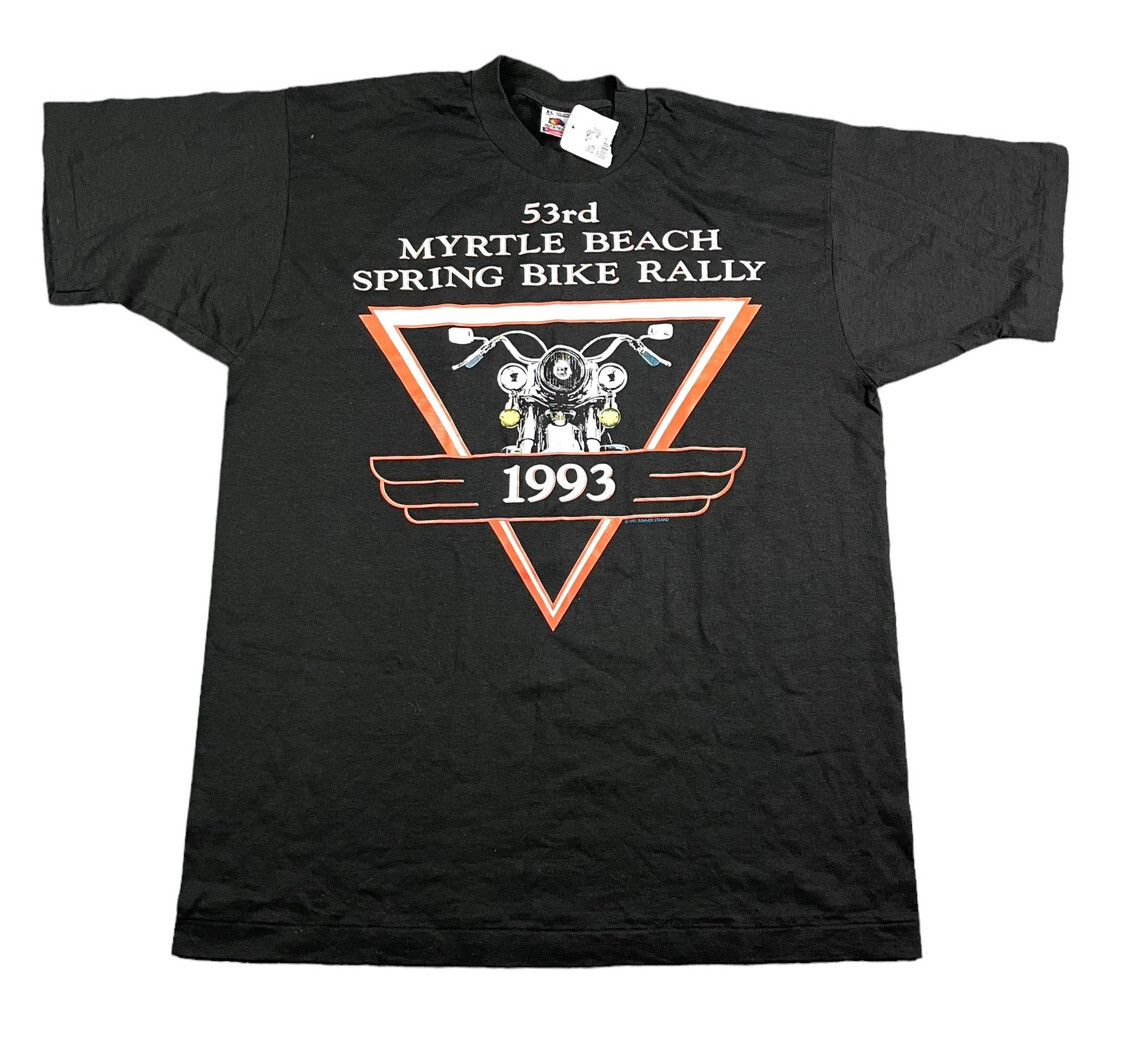 Vintage 90’s 53rd Myrtle Beach Spring Bike Rally 1993 T-Shirt Men’s Size XL NEW