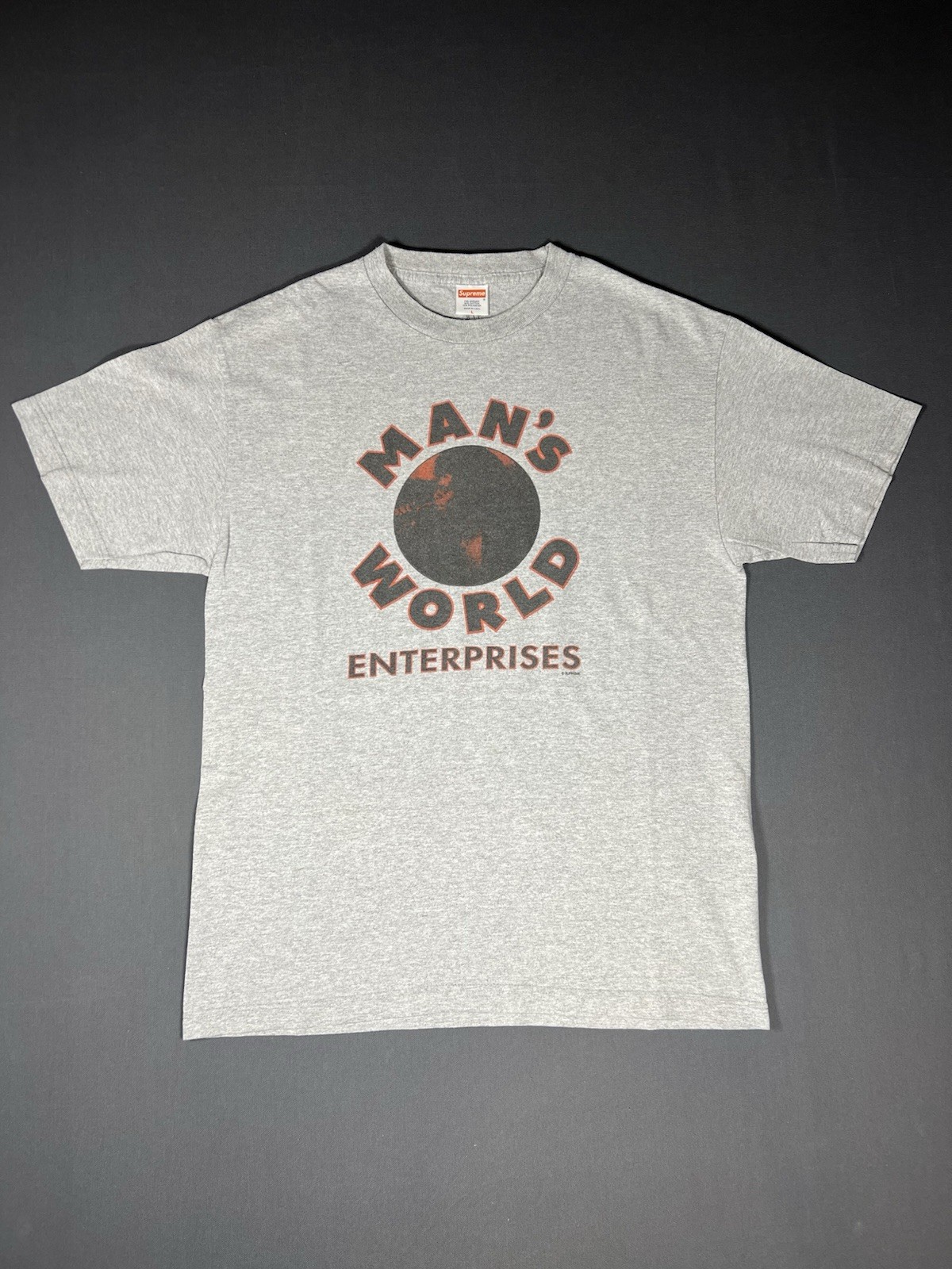 2007 Supreme RIP James Brown Man’s World Enterprises T-Shirt Gray Large Tee 07 L