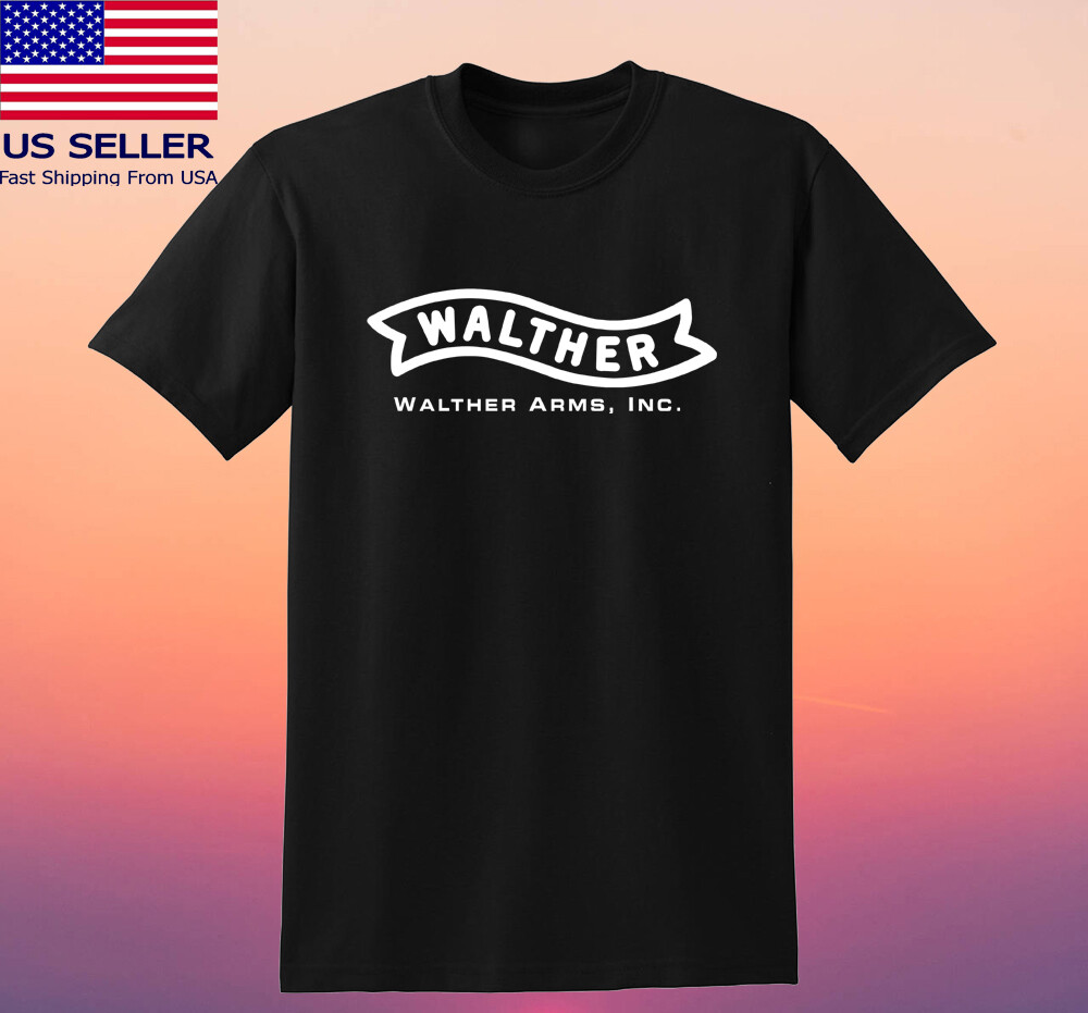 Walther Arms Firearms Men’s Black T-shirt Size S-5XL