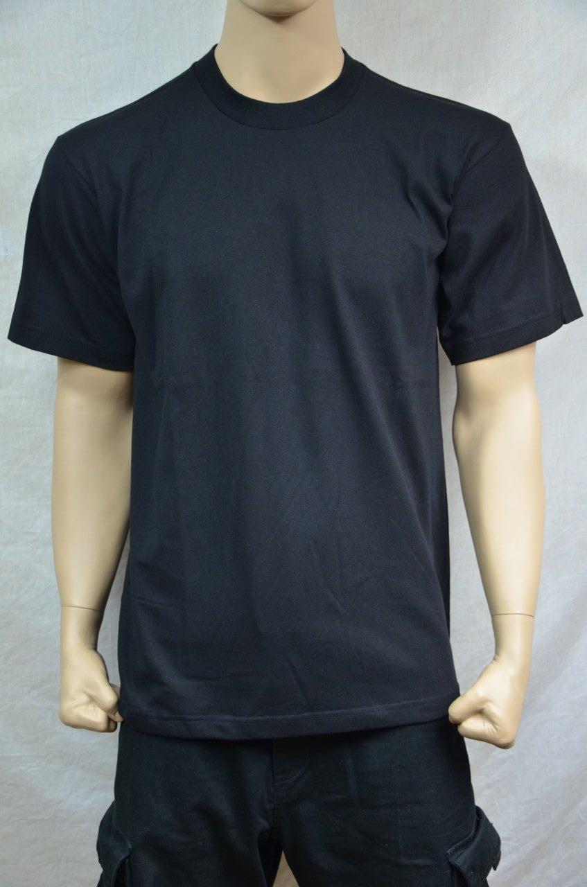 1 NEW PRO5 SUPER HEAVY WEIGHT T-SHIRT BLACK TEE PLAIN BLANK COTTON S-7XL