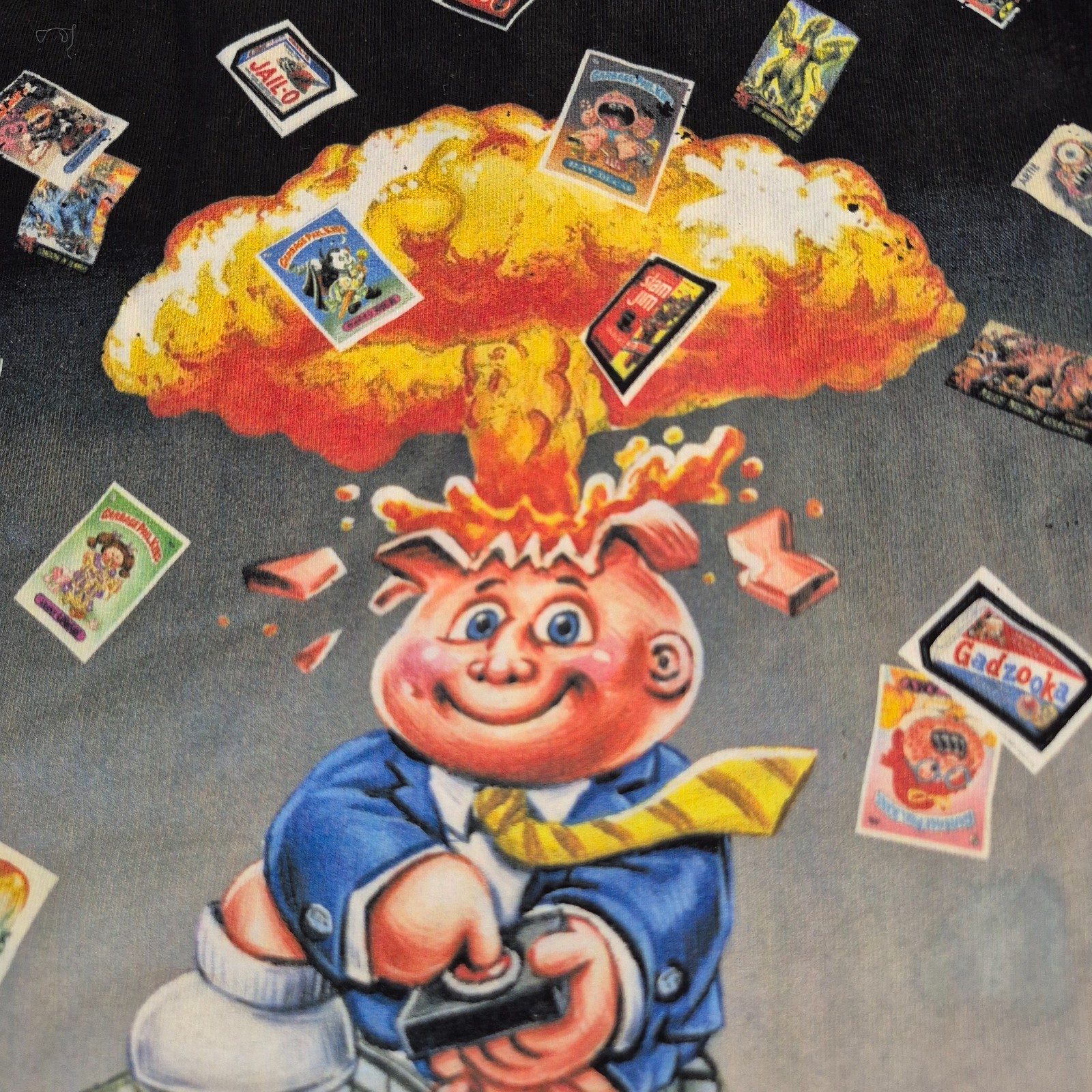NYCC TOPPS Garbage Pail Kids ADAM BOMB Mitchell & Ness Nostalgia T-Shirt Medium