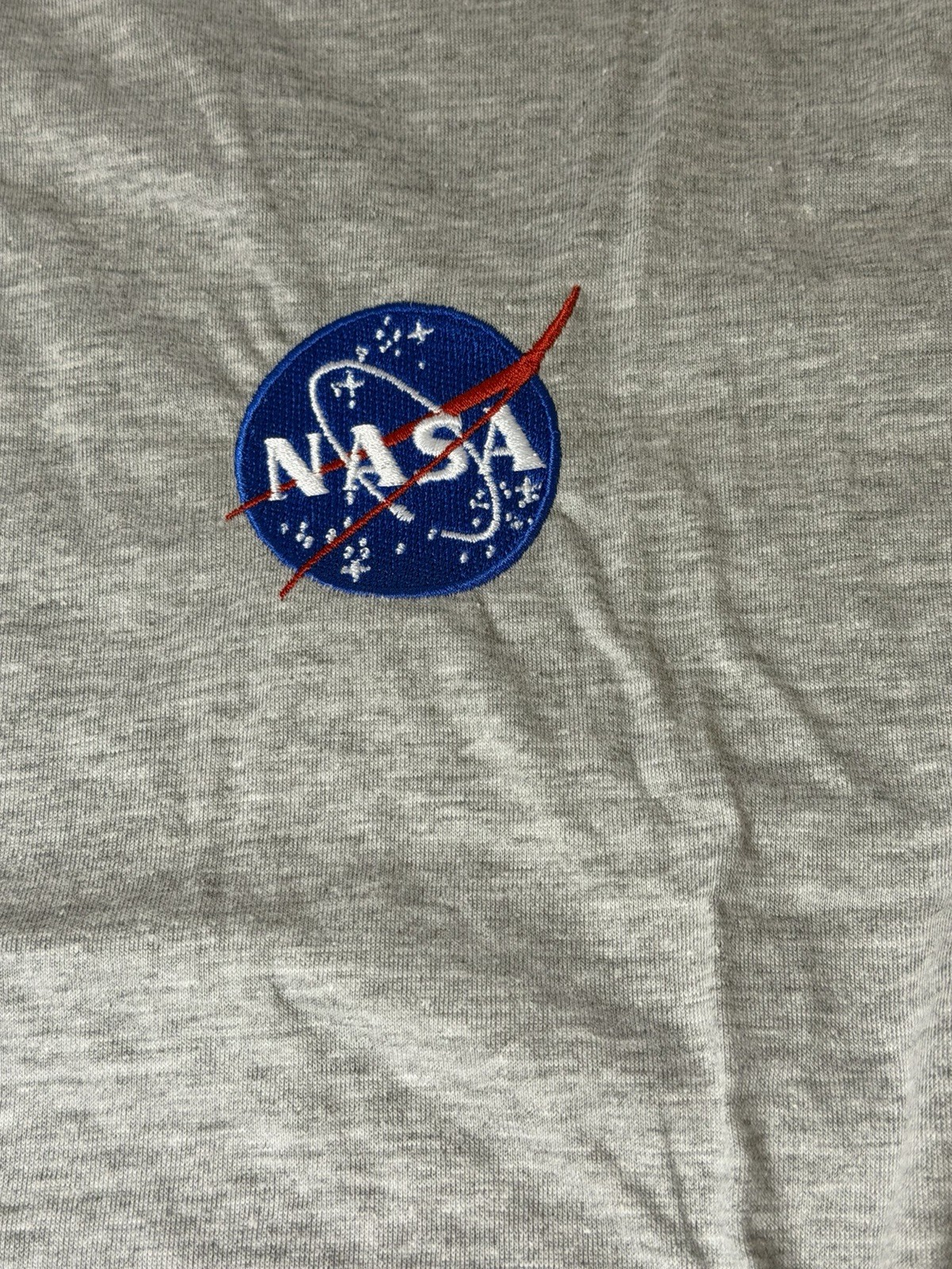 Zuni Sportswear NASA Embroidered Logo Gray Men’s XL Crew Neck T-Shirt
