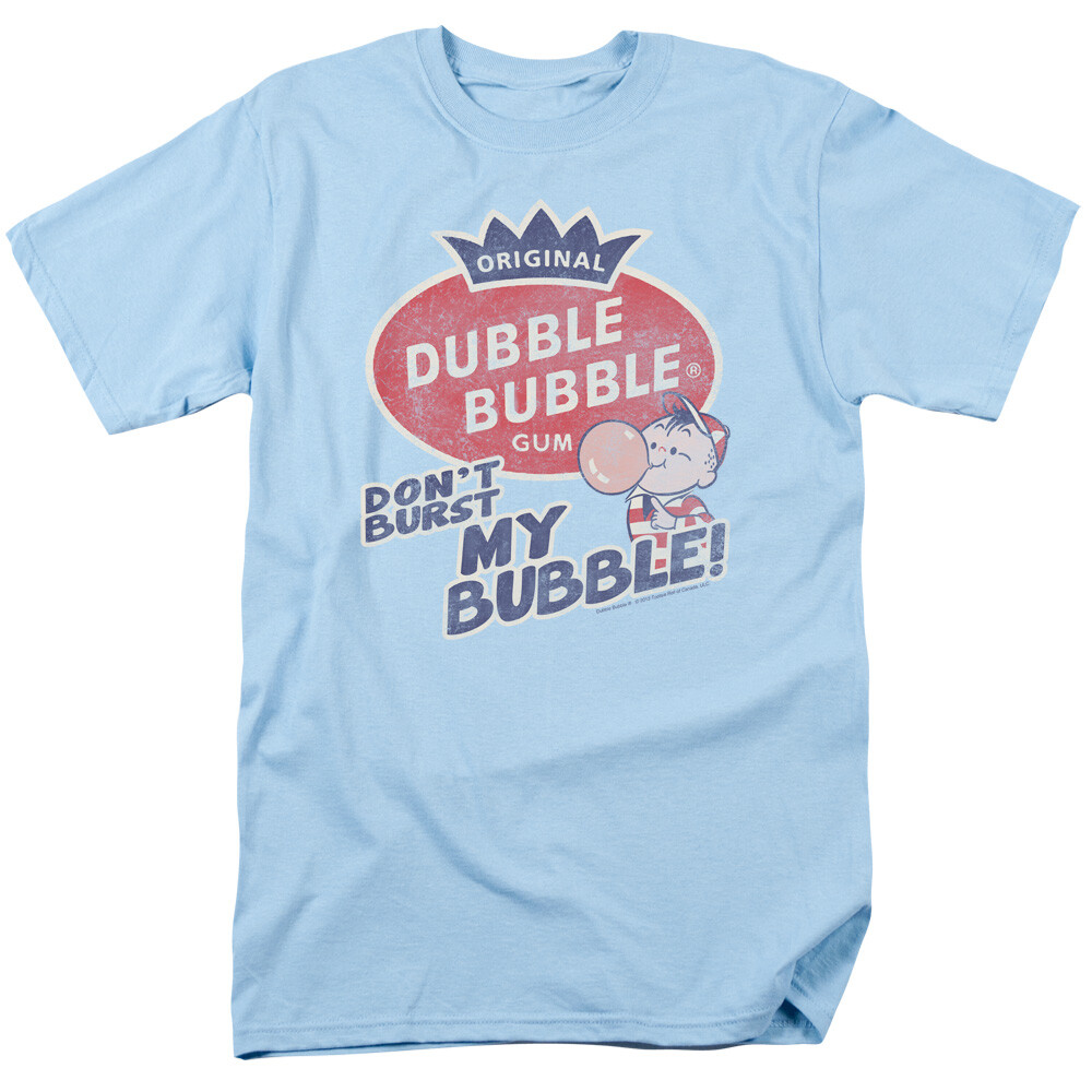 DUBBLE BUBBLE BURST BUBBLE Licensed Adult Men’s Graphic Tee Shirt SM-3XL