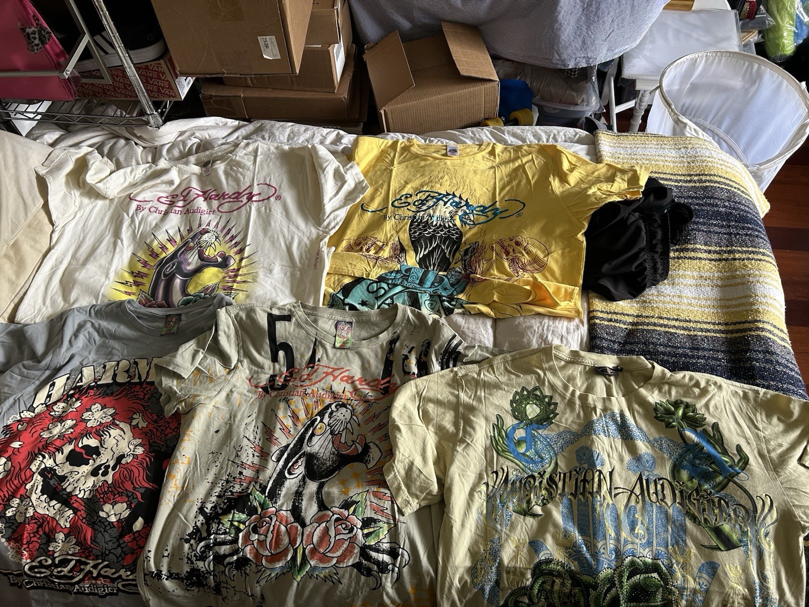 Y2K Ed Hardy By Christian Audigier , Don Ed Hardy OG . Lot Of X5