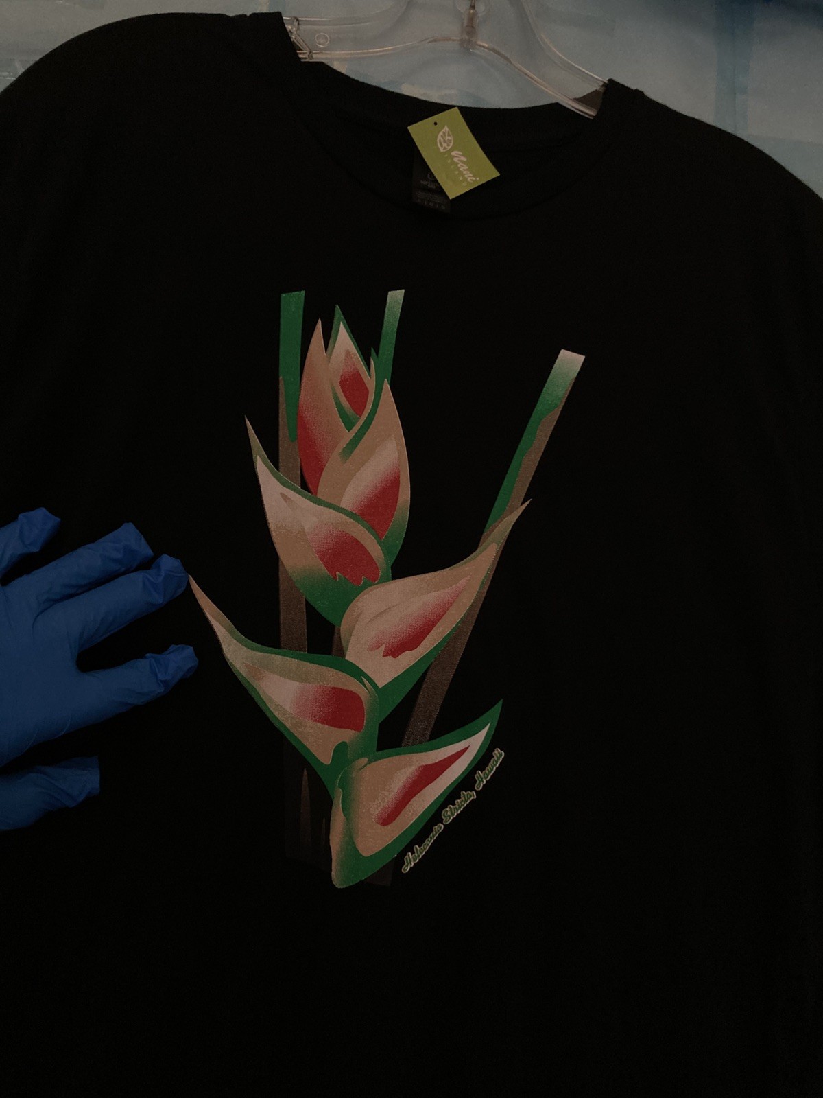 [New] HELICONIA STRICTA FLOWER Unisex T-SHIRT; LARGE; New with Tag