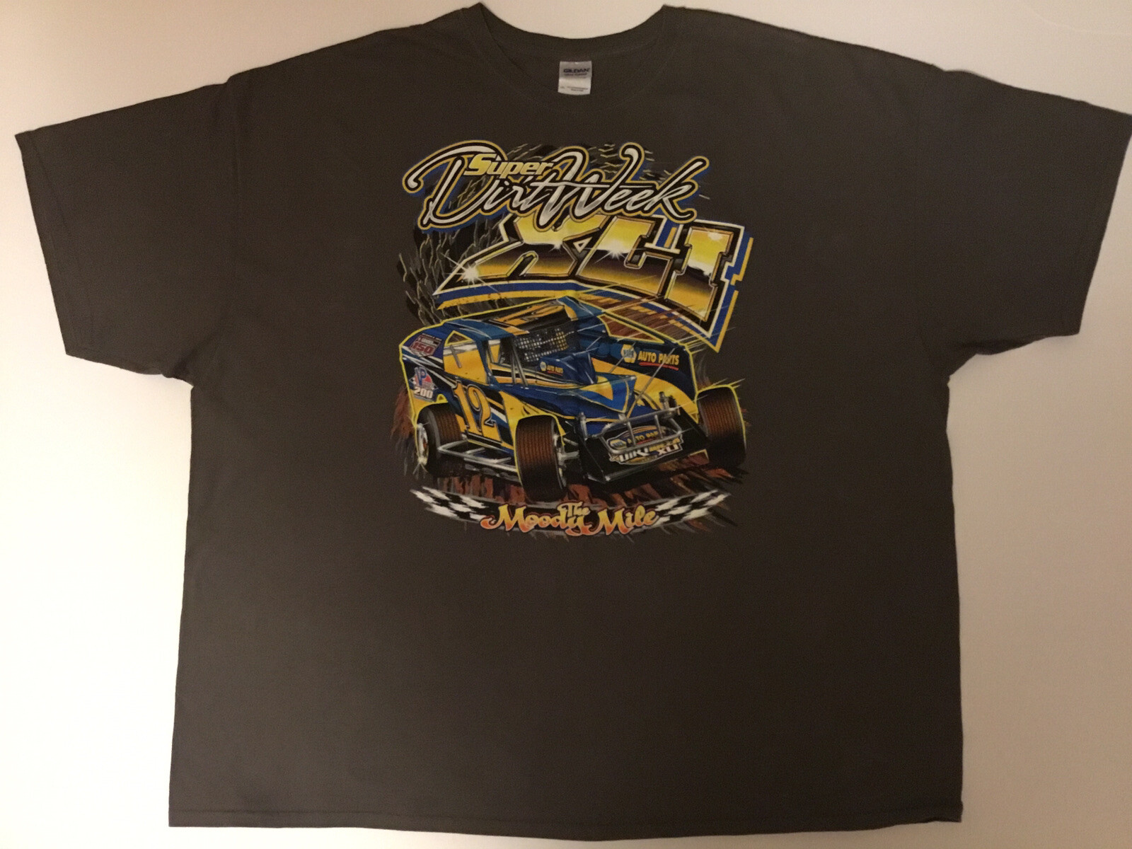 FORMULA 1 GILDAN Short Sleeve T-Shirt Sz 4XL Gray, Blue, Yellow