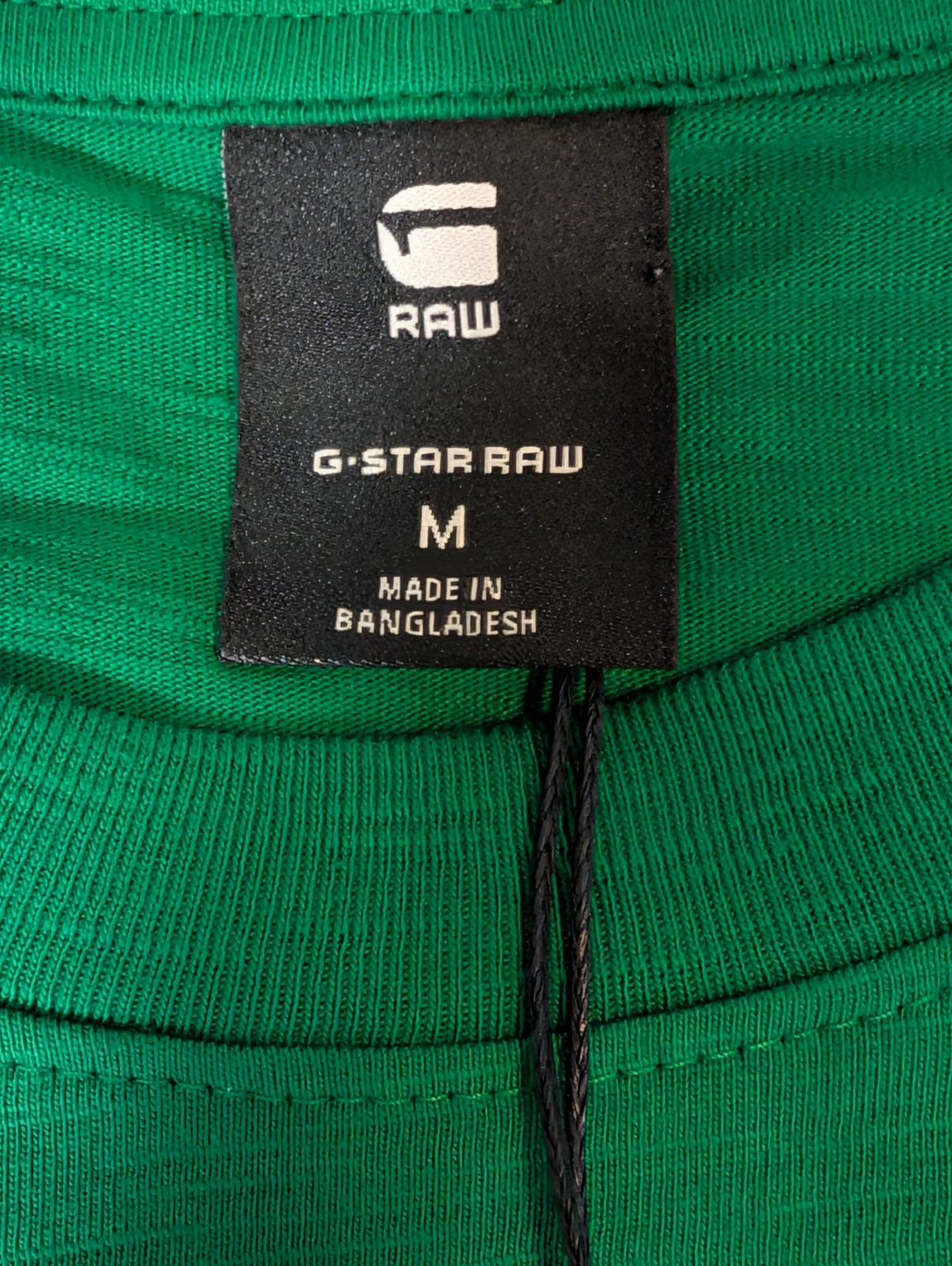NEW G-Star Raw T-Shirt Men Medium Oversized Jersey Long Sleeve Logo Green