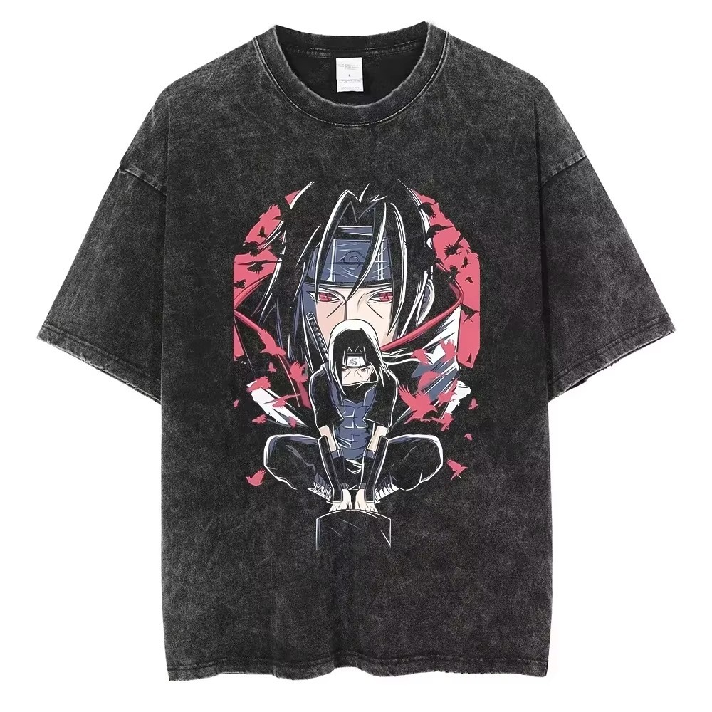 New Hip Hop Vintage T-shirt Men Streetwear Harajuku Japanese Anime 2026 Print Te