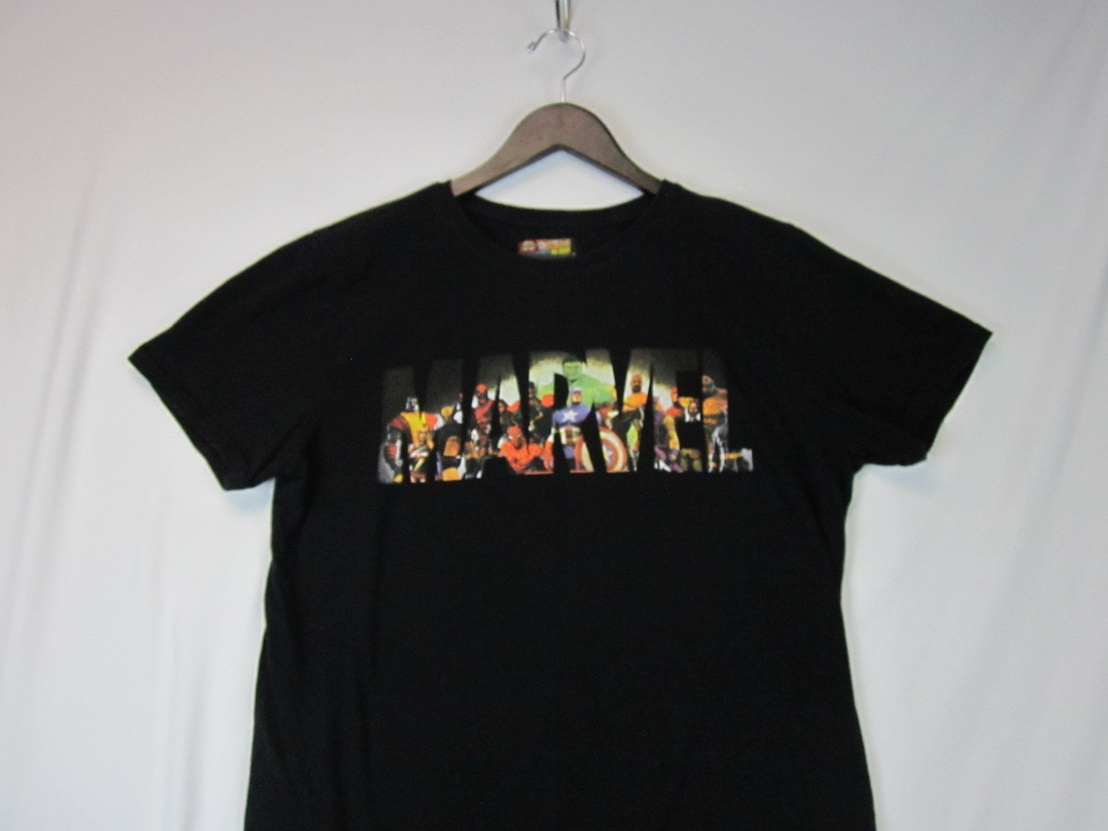 Marvel Logo Thanos Avengers Super Hero Adult Graphic Men’s T-Shirt Black Large