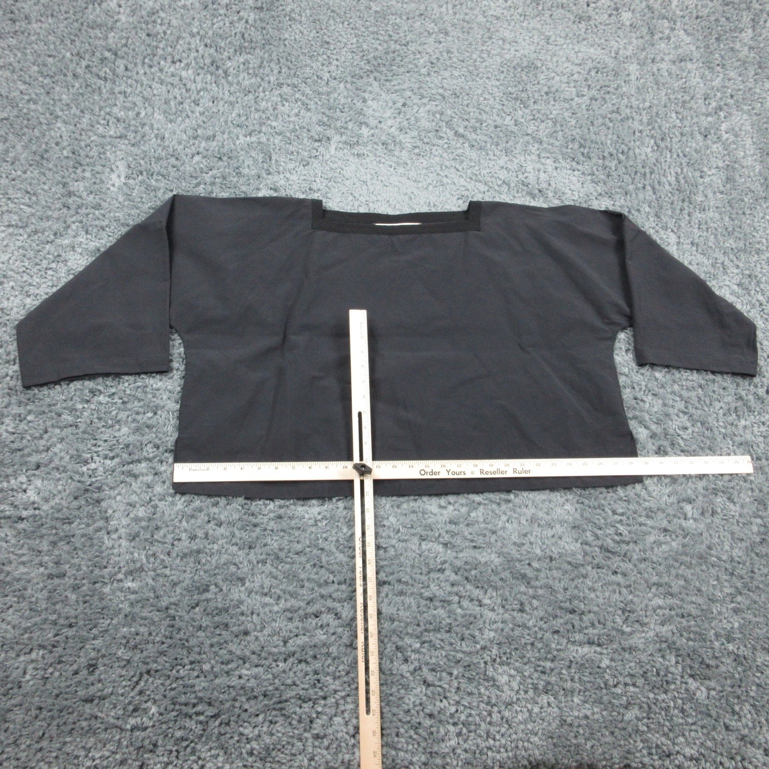 Marni Shirt Womens 44 Black Boxy Square Neck Summer Edition 2012 Made Portugal