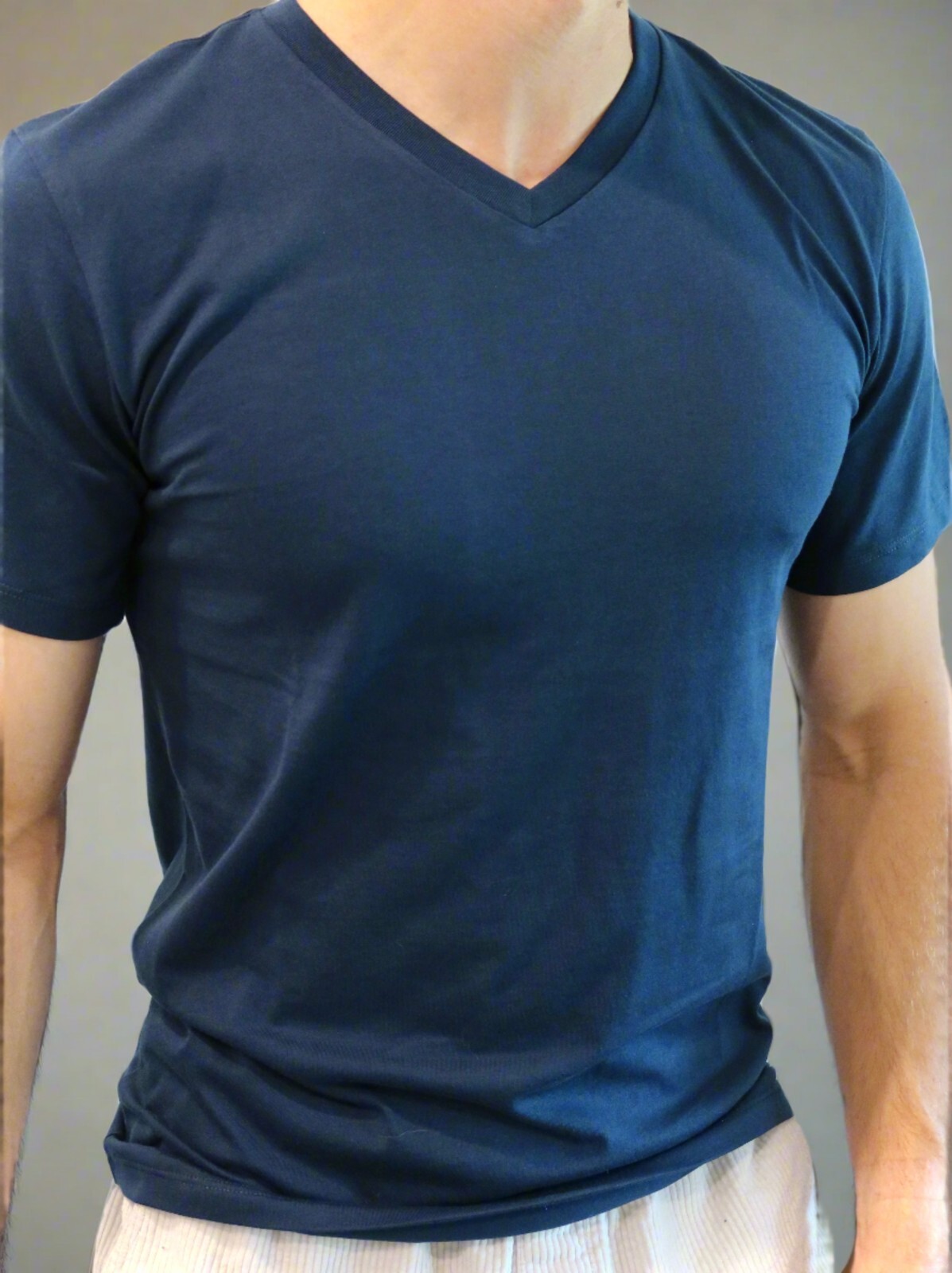 Men’s Athletic Fit V-Neck T-Shirt made with 100% Peruvian Pima Cotton