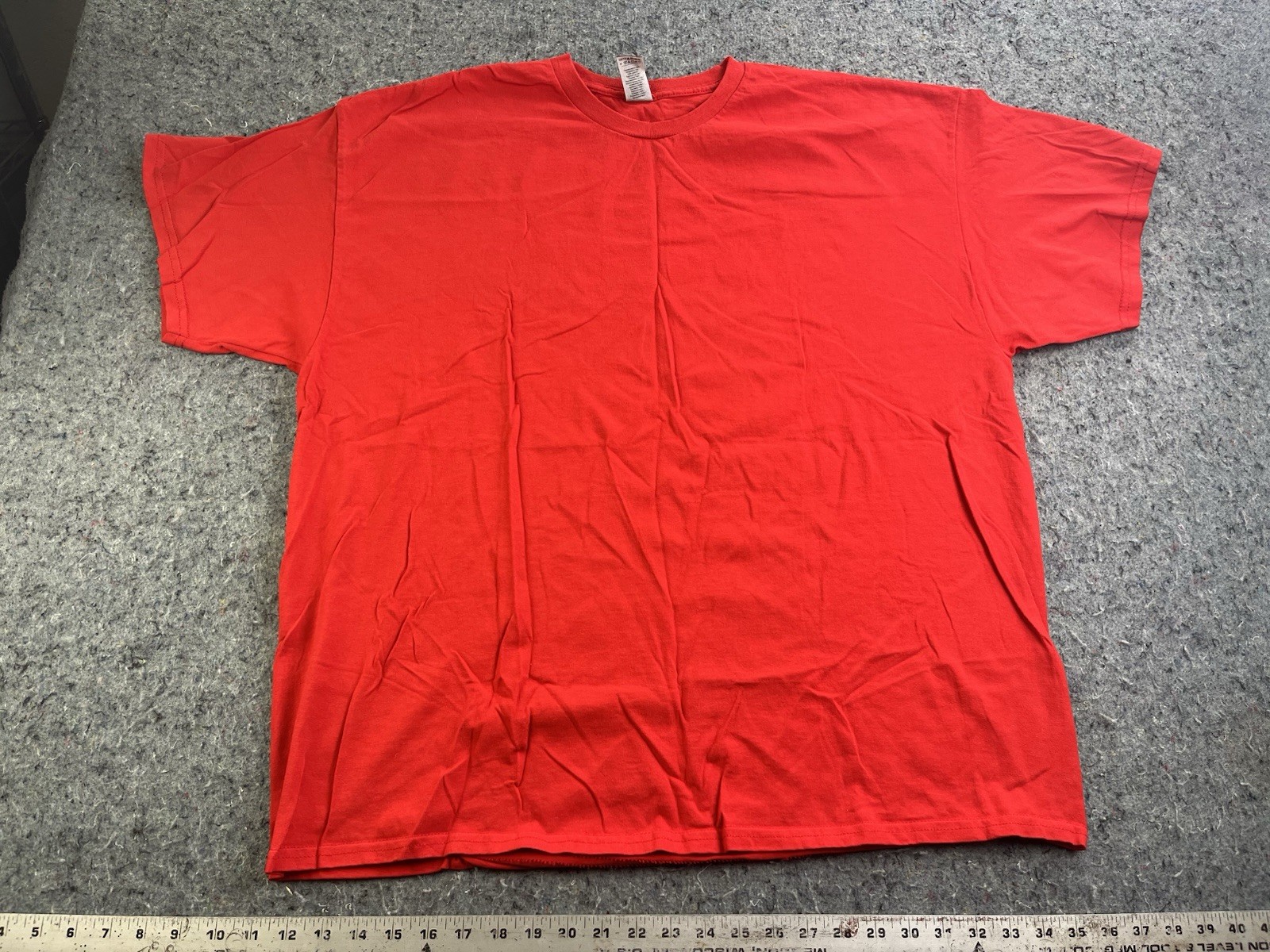 Gildan Security T Shirt Red 2XL Short Sleeve Back Print Work Uniform Tee