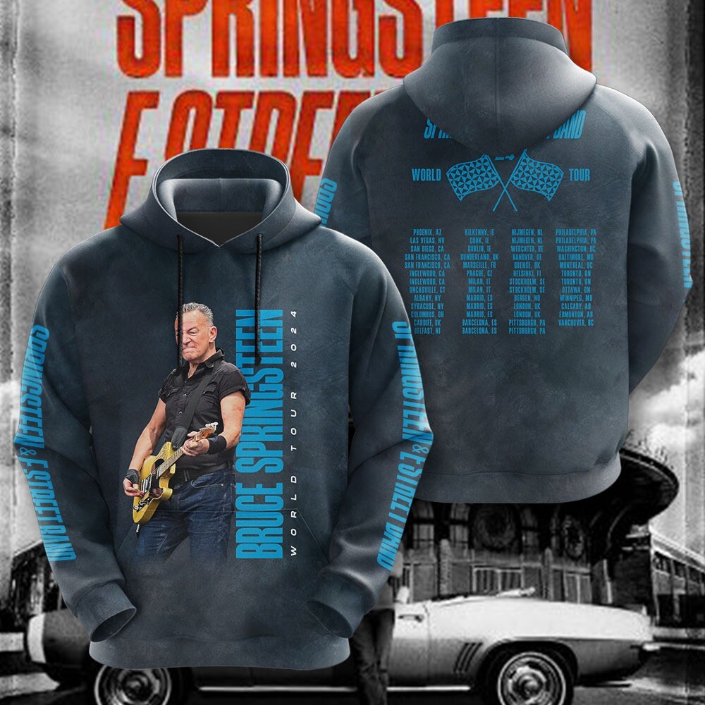 Bruce Springsteen & E Street Band World Tour 2024 Hoodie T Shirts For Men Women