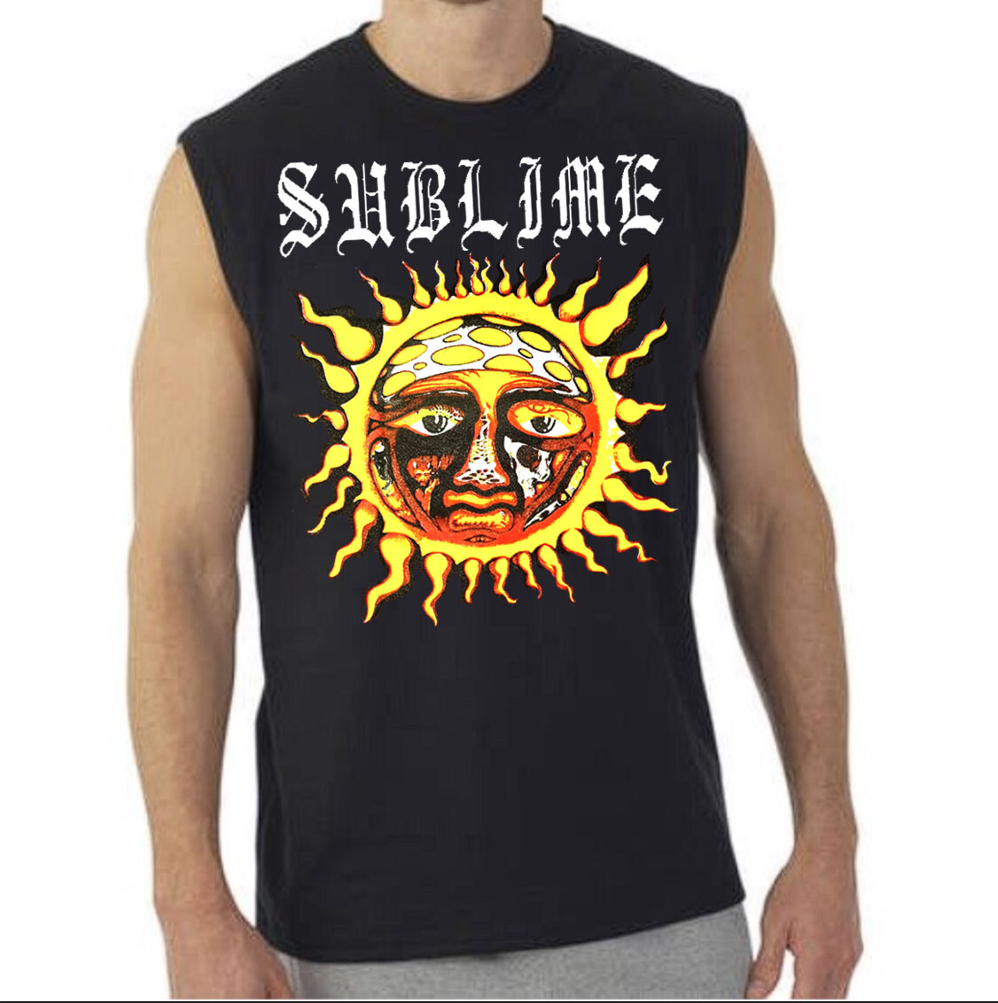 Sublime S Rock Band Black Muscle Shirt