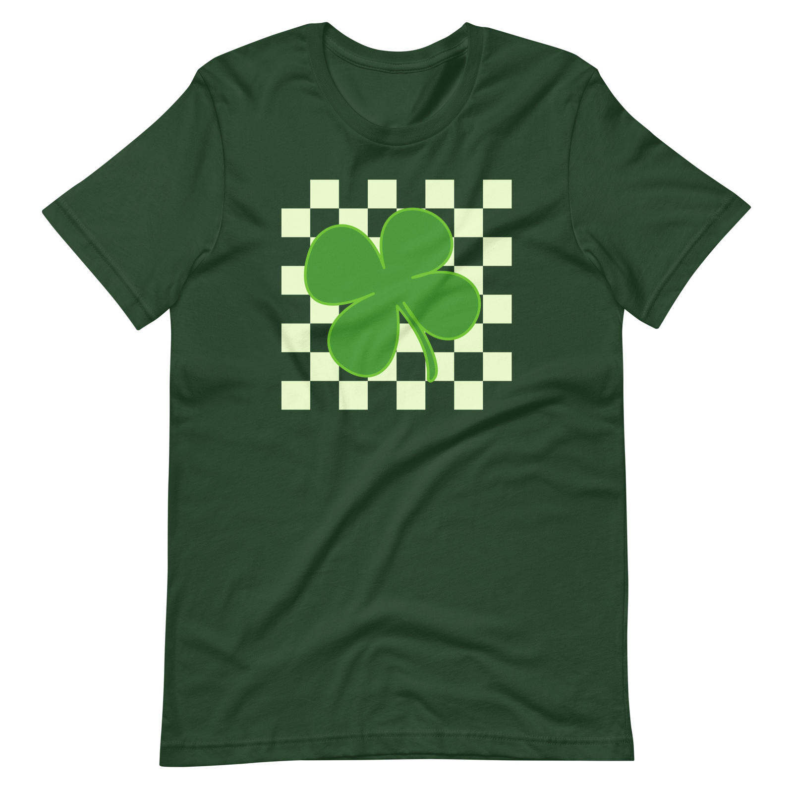 Checkered Clover St. Patrick’s Day Vintage Unisex t-shirt S,M,L,XL,2X,3X,4X