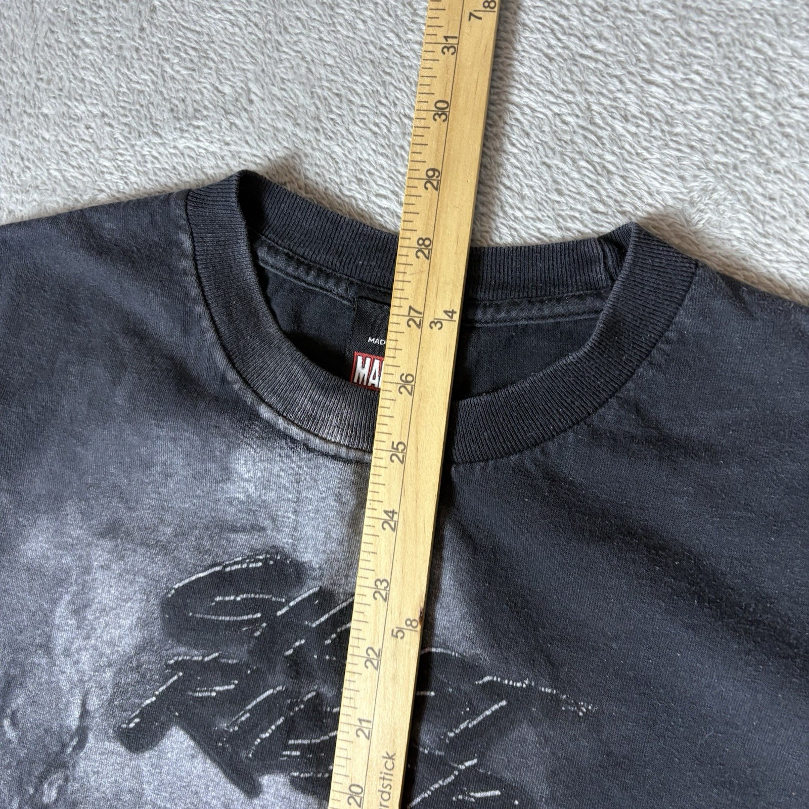 VINTAGE Marvel Mad Engine Men T-Shirt Large Black Ghost Rider Skull Graphic Tee
