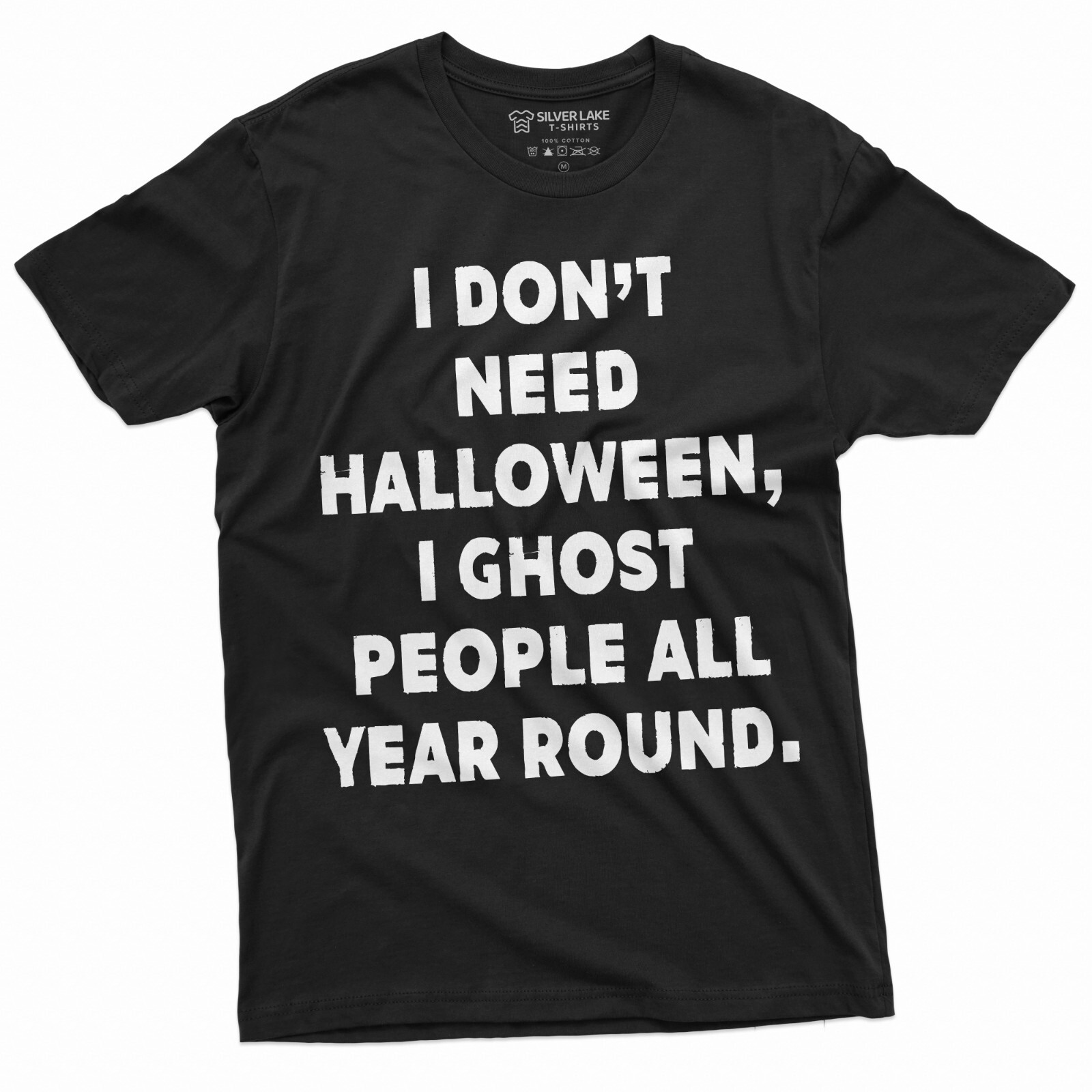 Funny Halloween Shirt I Ghost People All Year Around T-Shirt Halloween Gifts