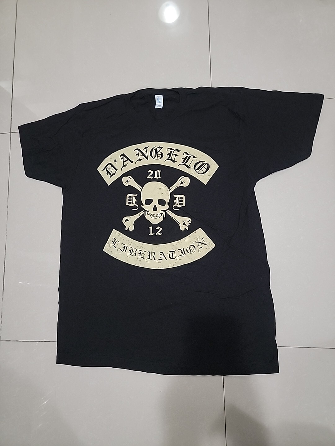 RARE! Official D’angelo Skull Bone Liberation Tour Rap Tee Concert T-shirt L/2XL