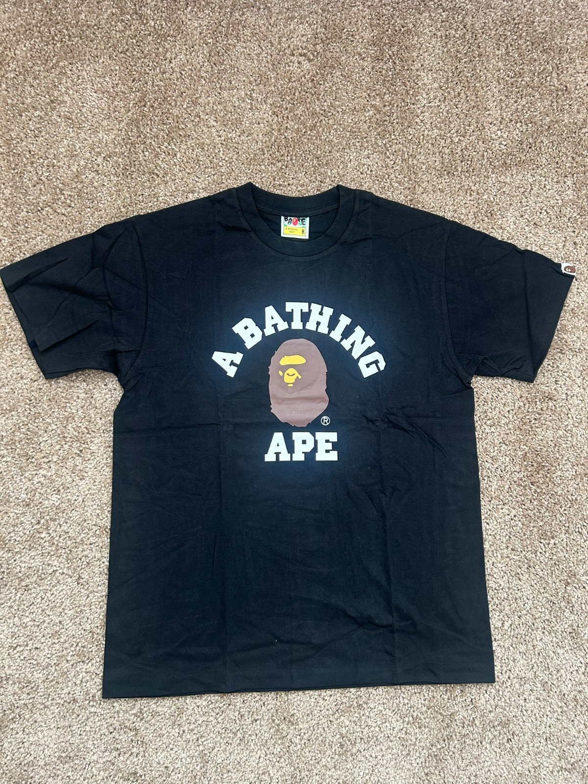 A Bathing Ape (BAPE) Men’s Black T-shirt Size Medium