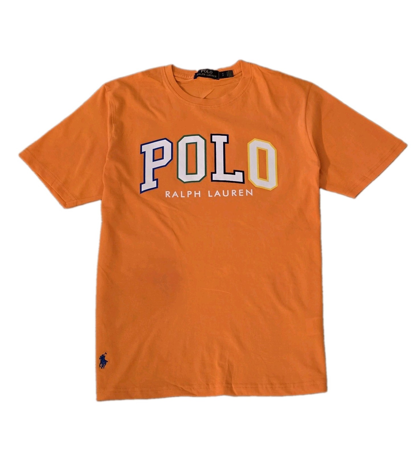 Polo Ralph Lauren Men’s Custom Slim Fit Logo Jersey T-Shirt Orange