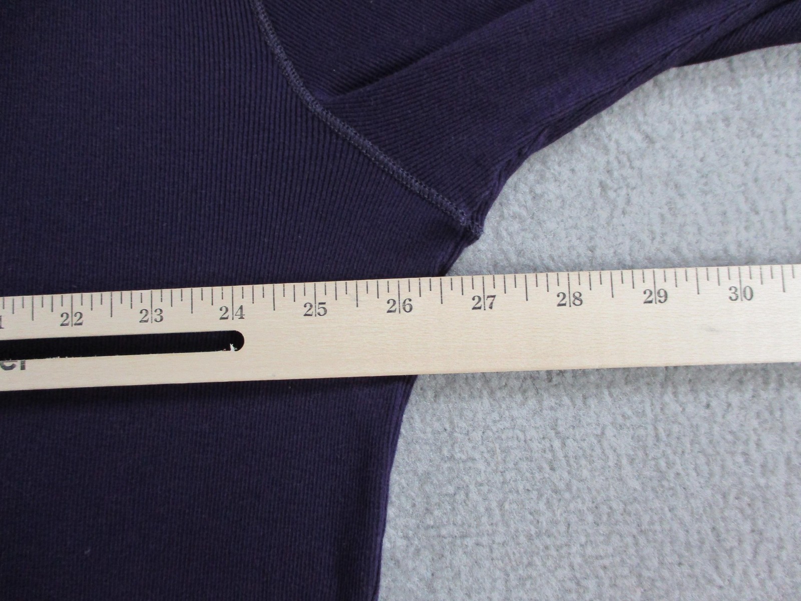Ralph Lauren Shirt Mens XL Purple Black Label Ribbed Knit Henley Long Sleeve