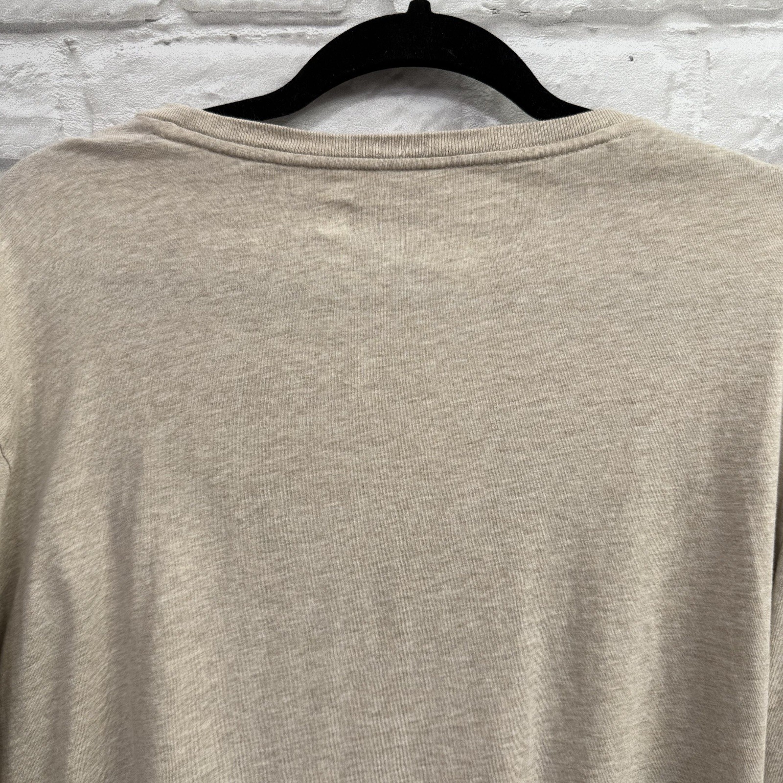 Polo Ralph Lauren Mens XL Classic-Fit Jersey Long-Sleeve T-Shirt Khaki Pony Logo