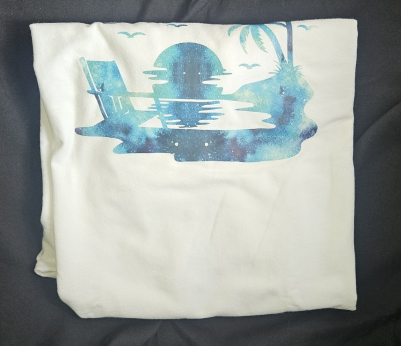 Wrangler Sunset Beach Glow‑in‑the‑Dark Graphic T‑Shirt Men’s Small Cotton Crew
