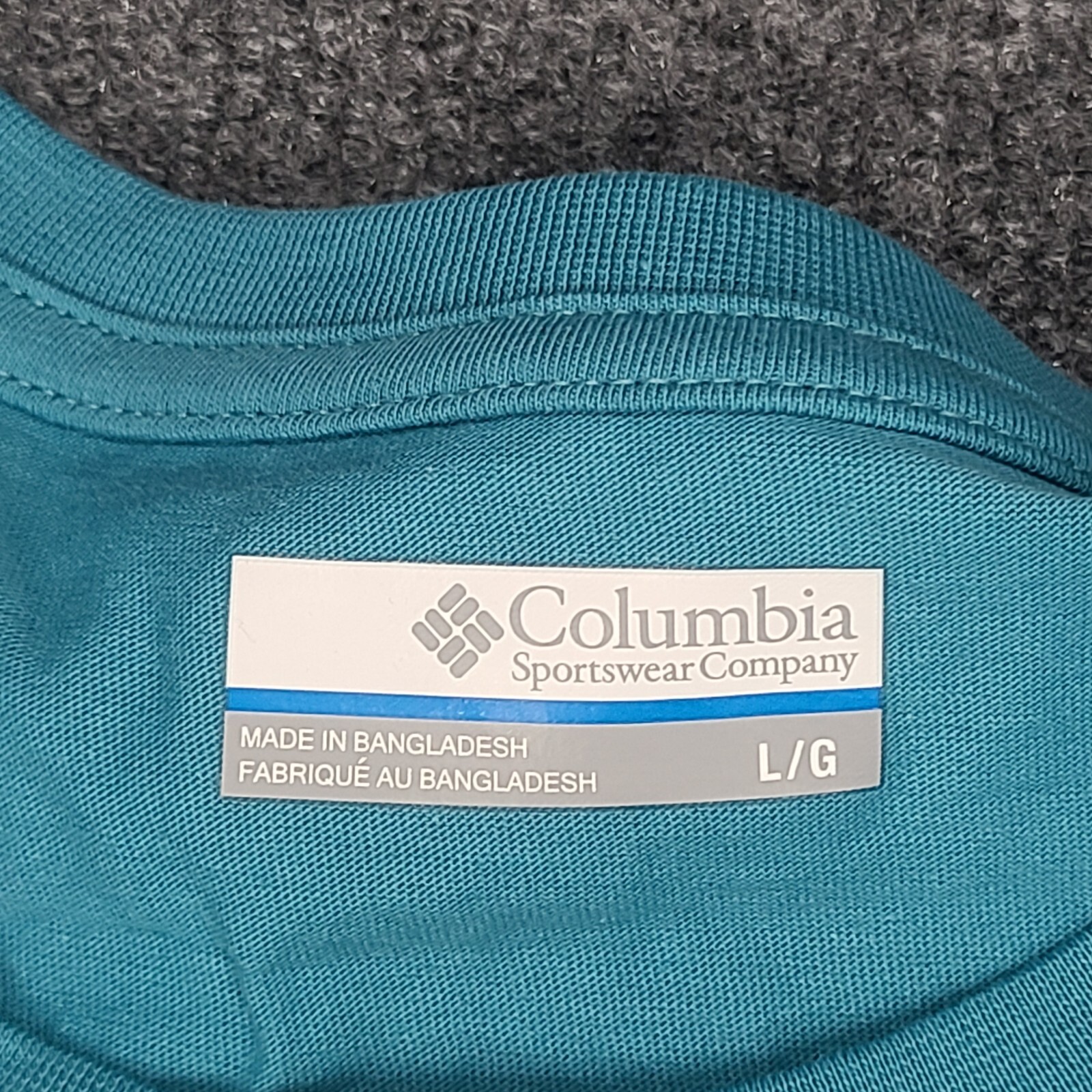 Columbia Shirt Mens Large Blue Teal Longsleeve Lightweight Outdoor New 94