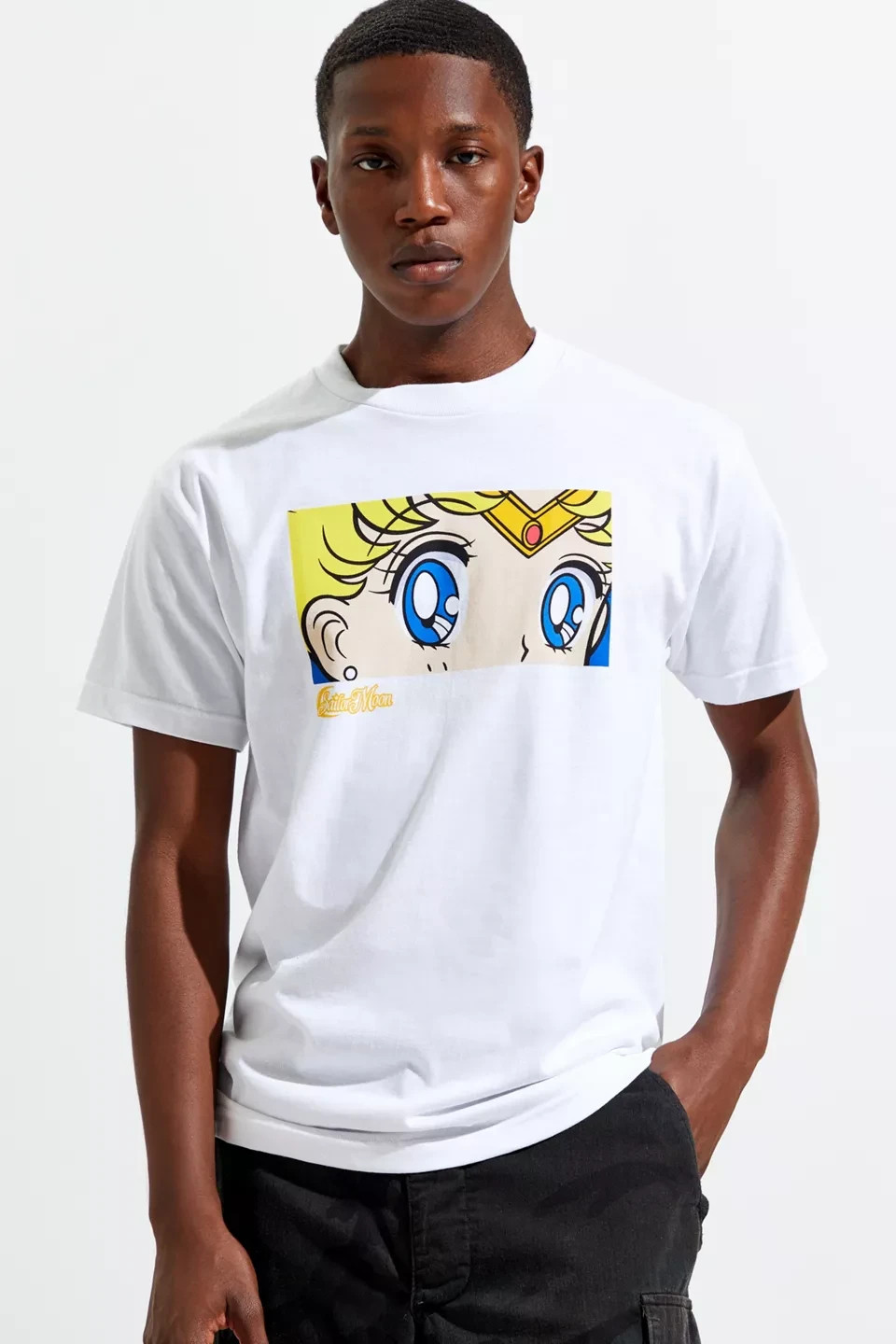 Sailor Moon Mens Eve Eye Box Manga Anime White Shirt New XL
