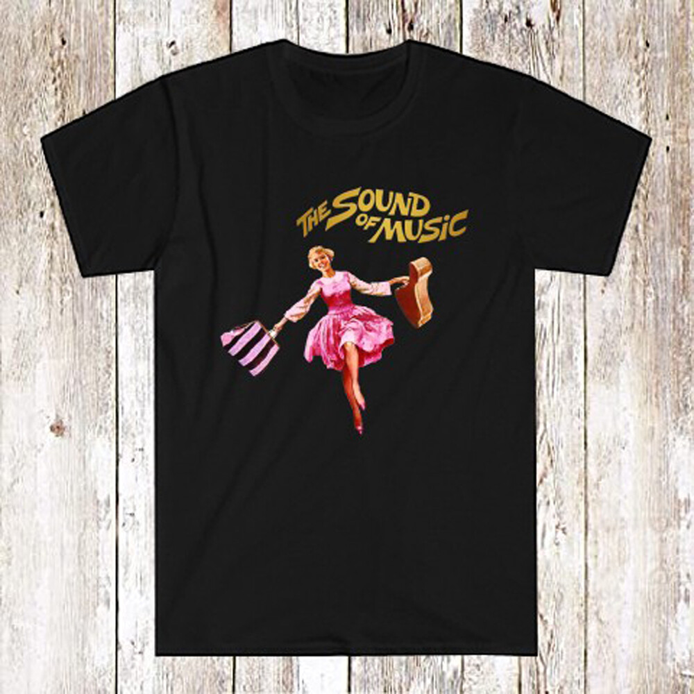 The Sound of Music Classic TV Show Musical Men’s Black T-Shirt Size S-5XL