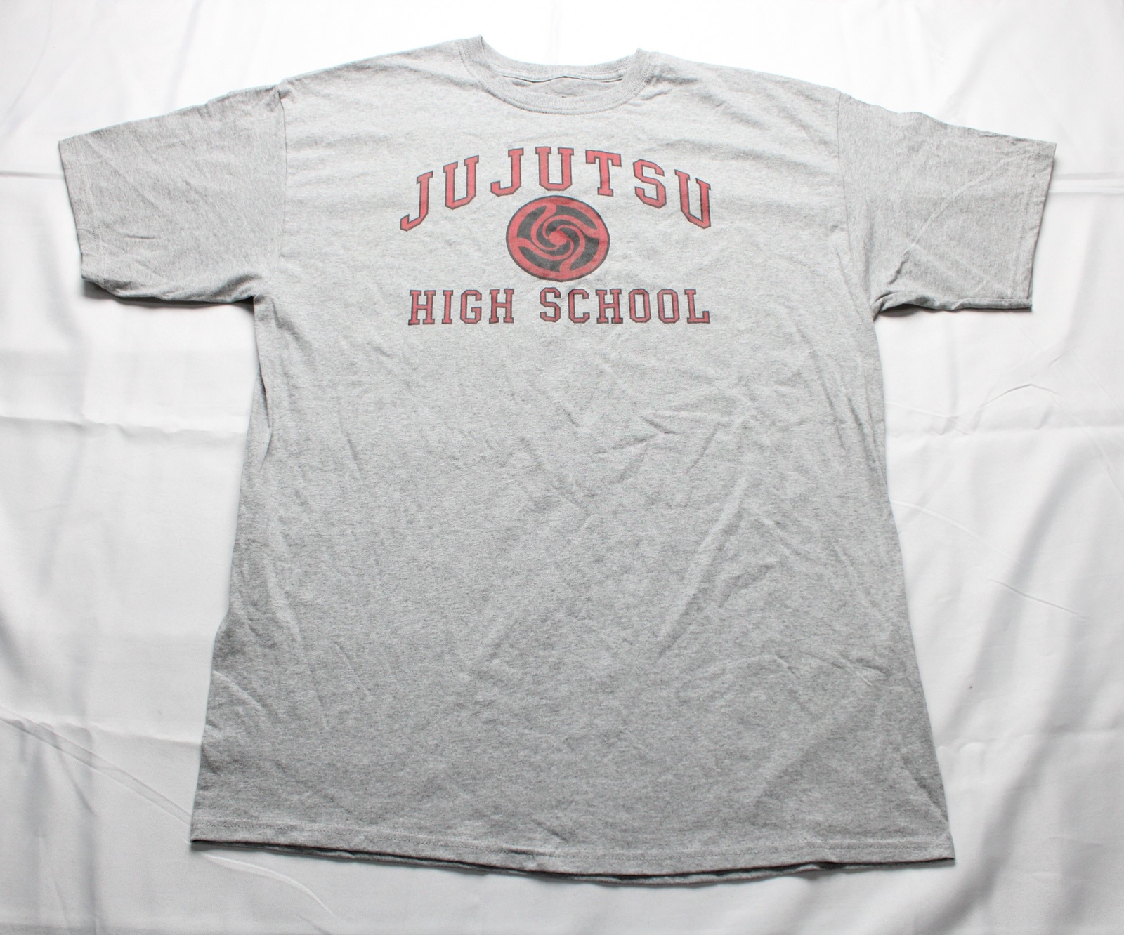 Jujusu Kaisen Unisex Adult’s High School Crew T-Shirt BL1 Grey See Description