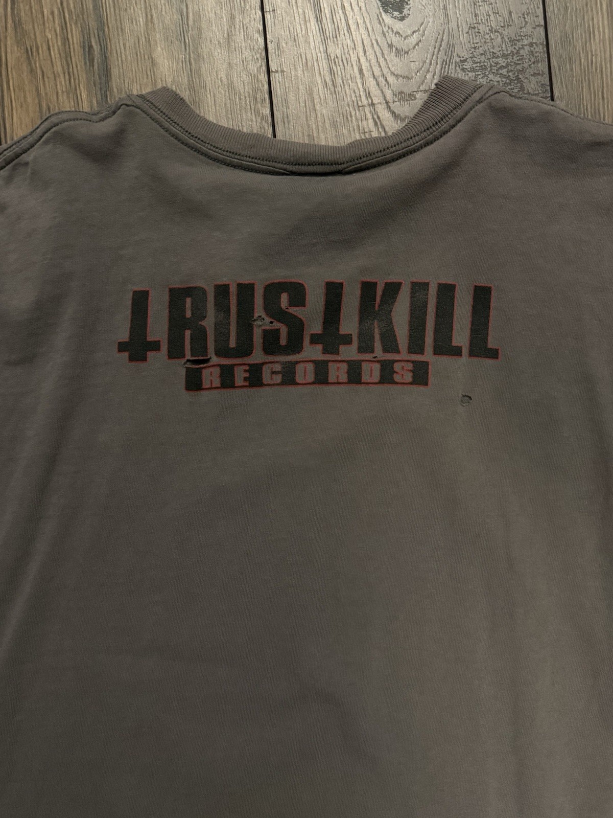 Vintage Poison the Well Shirt Trustkill Records Anvil Size L Grey Band Tee