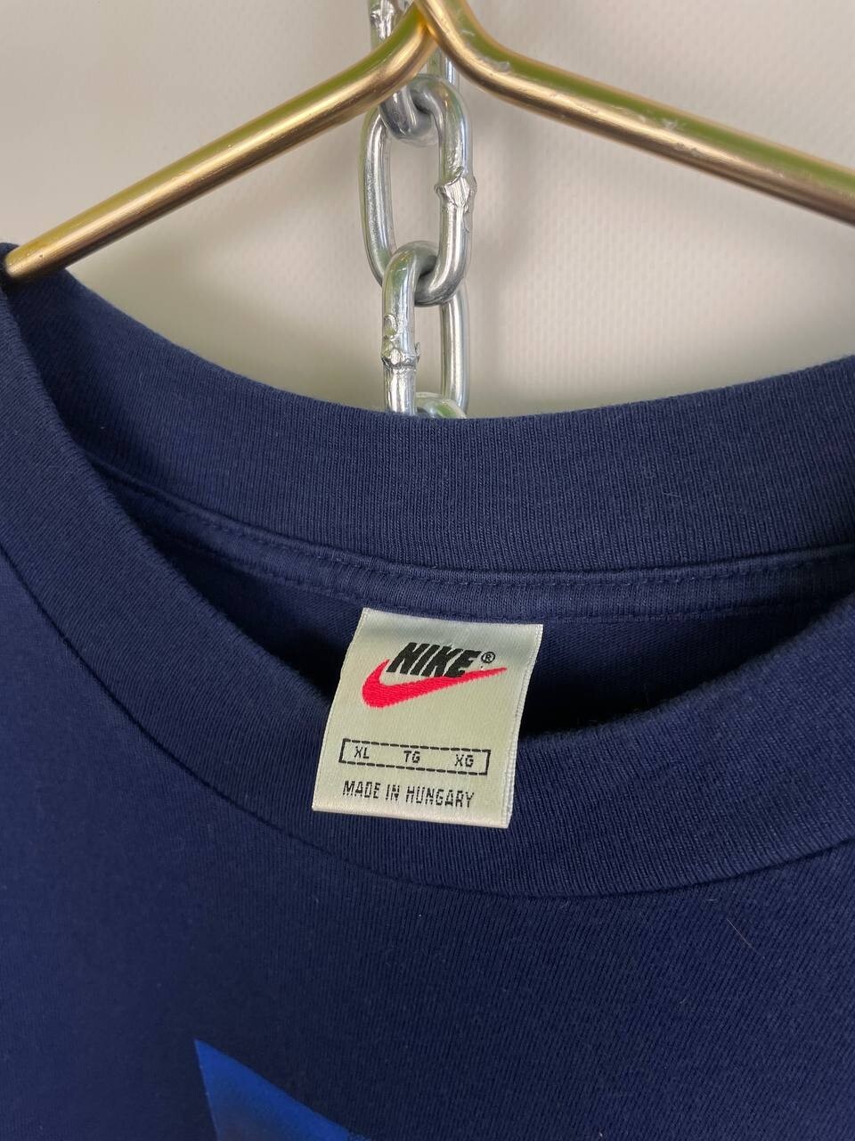 Nike Davidoff Swiss indoors tennis vintage 90s t-shirt blue XL