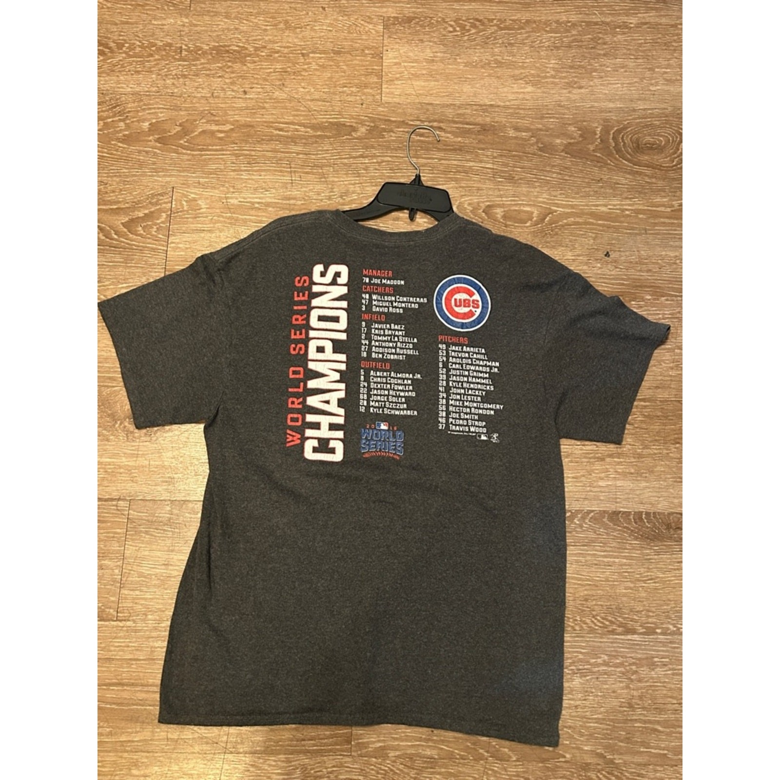Source Unknown Chicago Cubs 2016 World Series Champions Gray T-Shirt