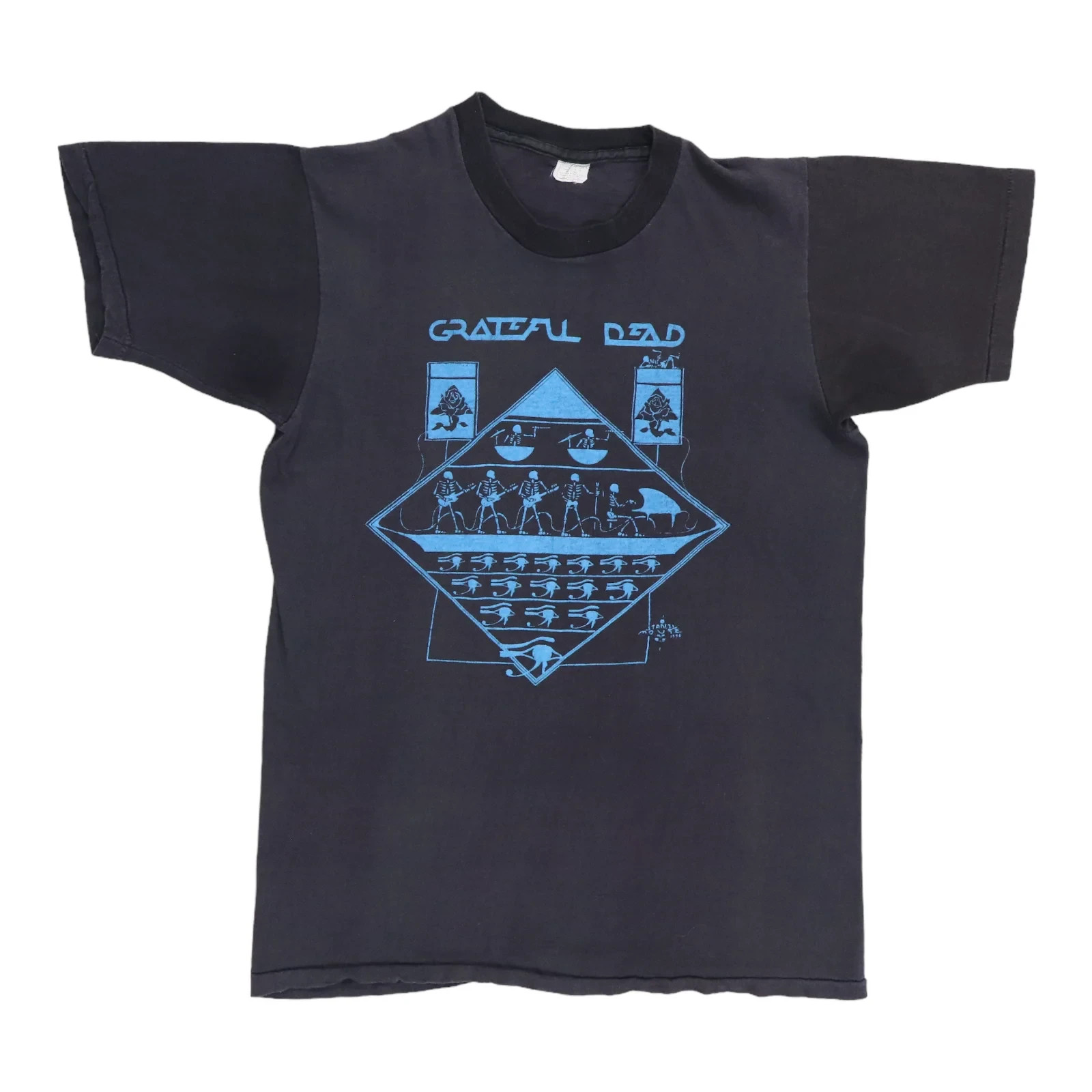 Vintage 1978 Grateful Dead Egypt Tee Shirt Black All size Reprint BTH54