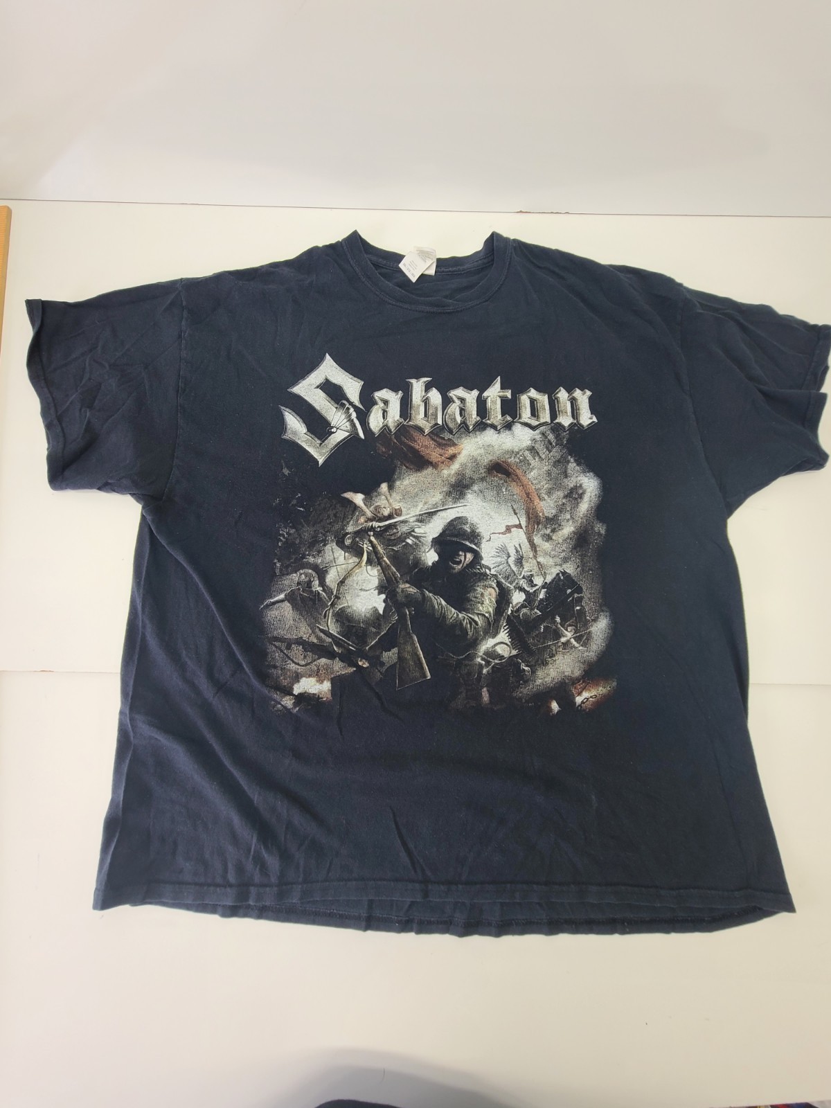 Sabaton The Last Stand Band Shirt Mens 2XL Double Sided Heavy Metal Tour Tee