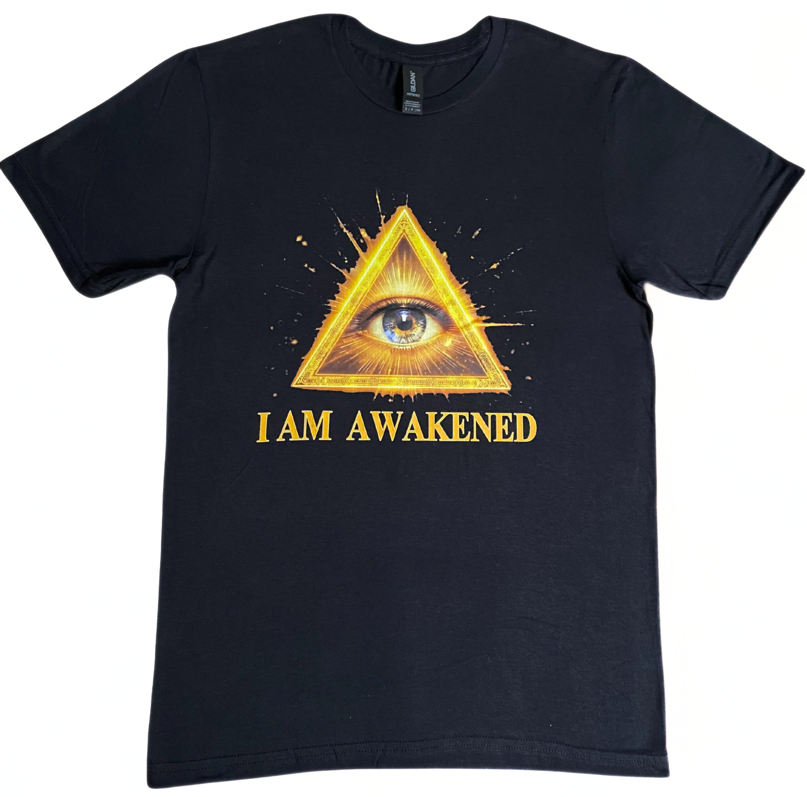 DTF Custom Made – I AM AWAKENED Short Sleeve T-Shirt – Black SML