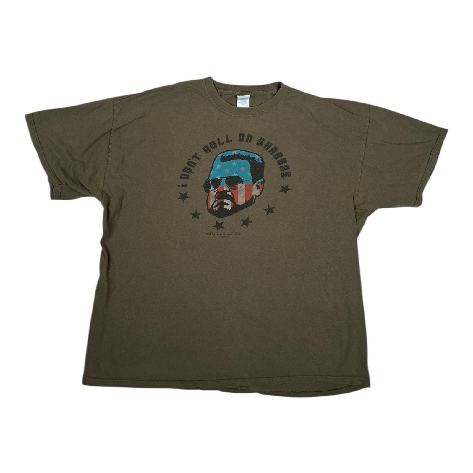 Vintage The Big Lebowski T-Shirt Mens 2XL Green Walter “I Don’t Roll On Shabbos”