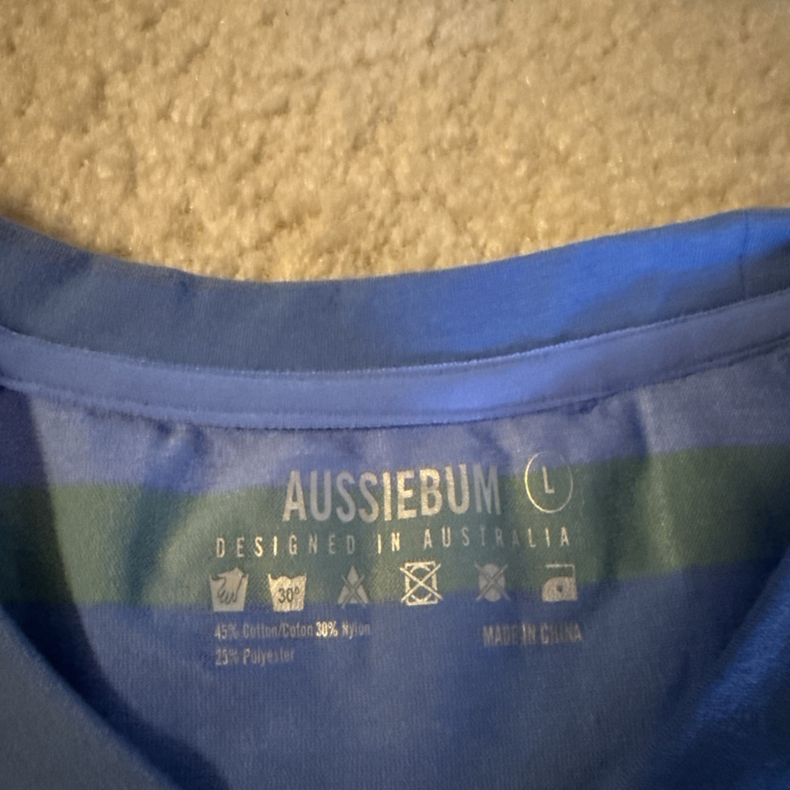 Aussiebum Men Cotton Nylon Poly Chest Stretch T-Shirt Med Designed in Australia